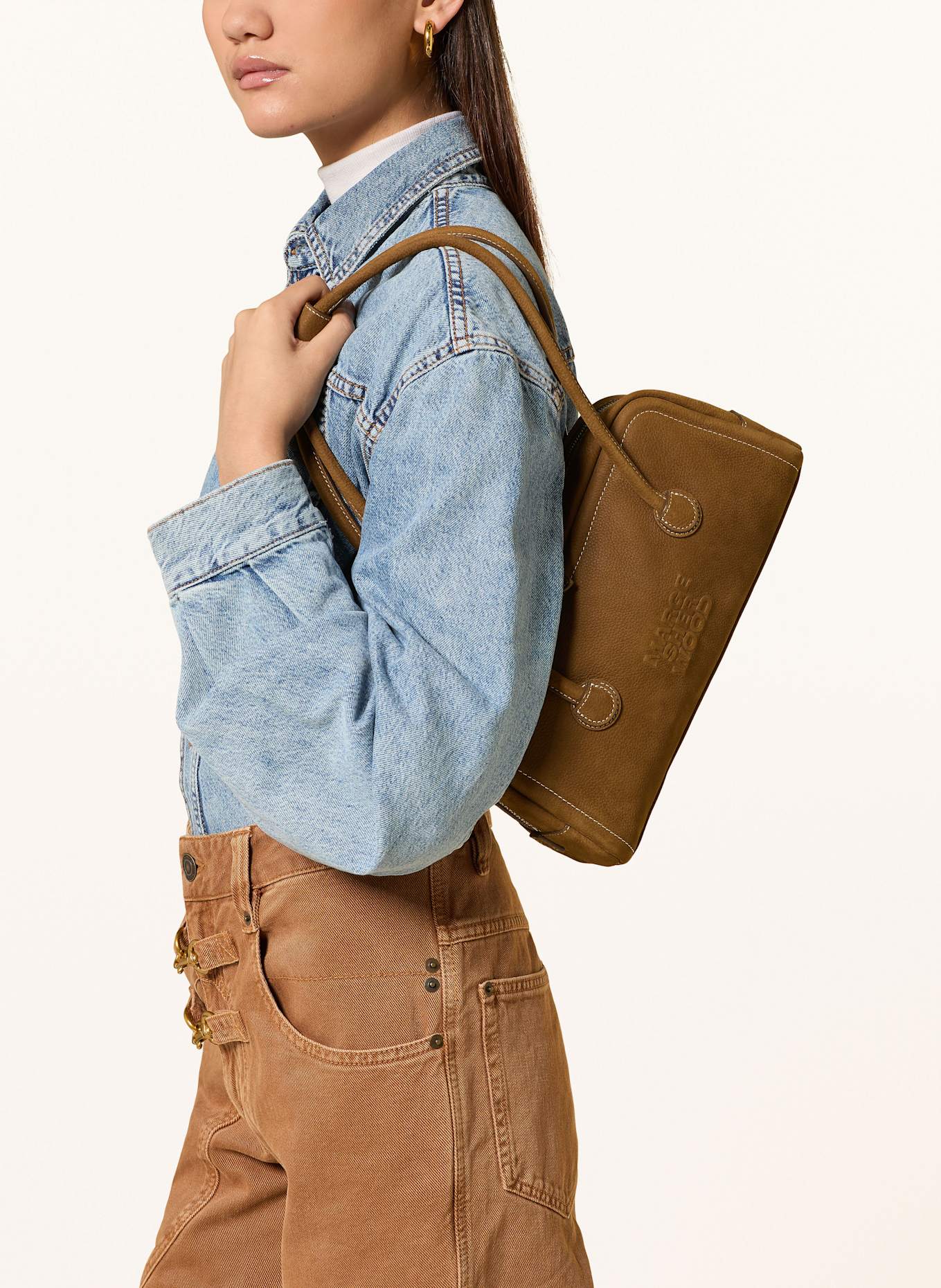 MARGE SHERWOOD SOFT BOSTON EW shoulder bag: BROWN