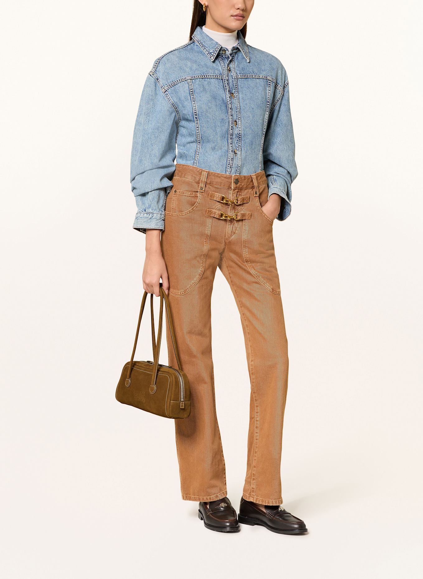 MARGE SHERWOOD SOFT BOSTON EW shoulder bag: BROWN