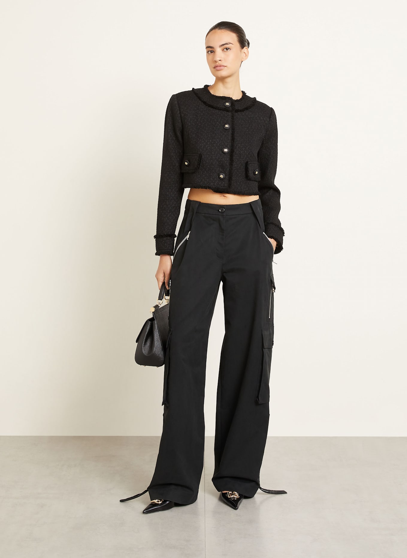 DOLCE & GABBANA Cargohose: SCHWARZ