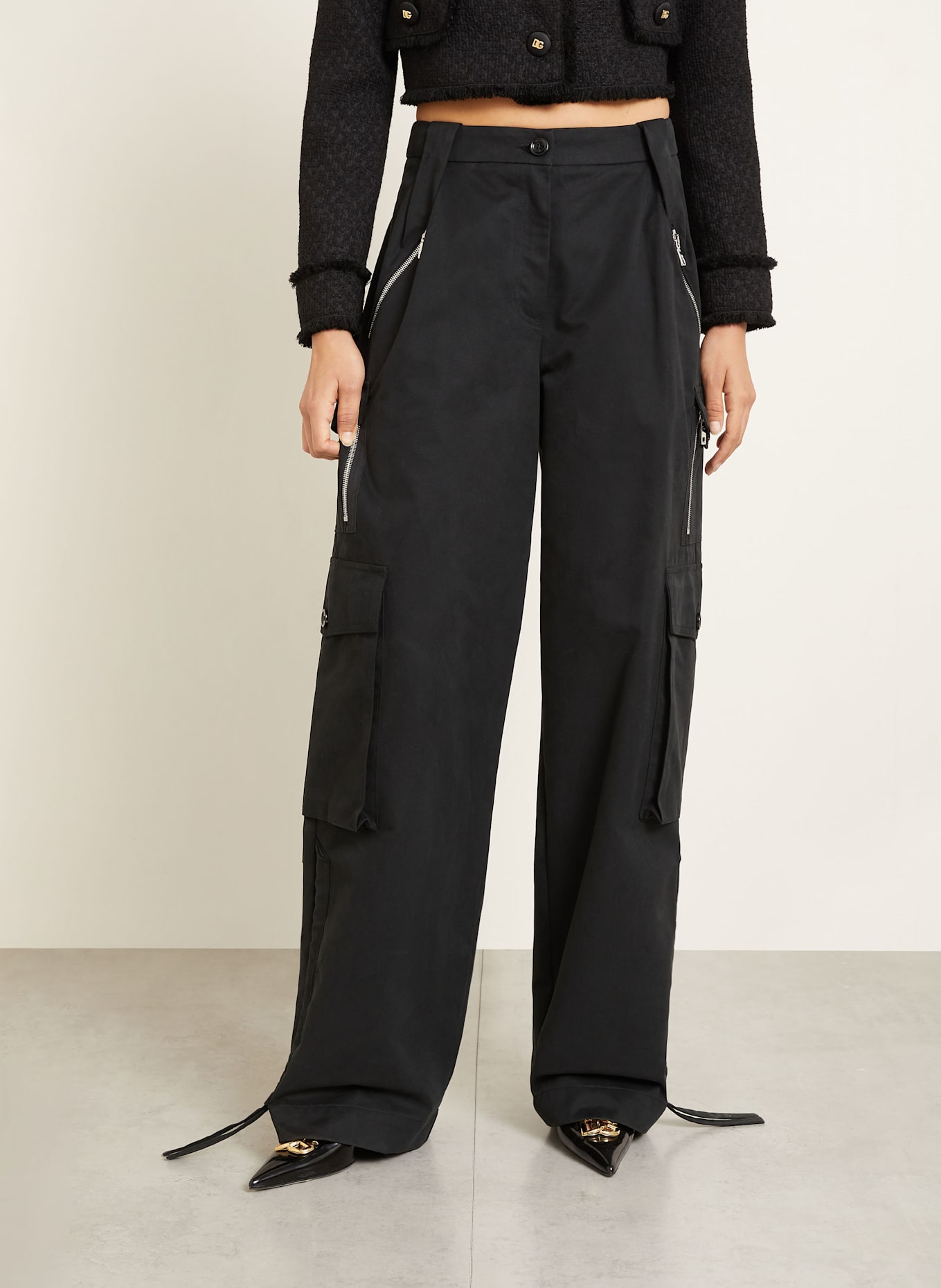 DOLCE & GABBANA Cargohose: SCHWARZ