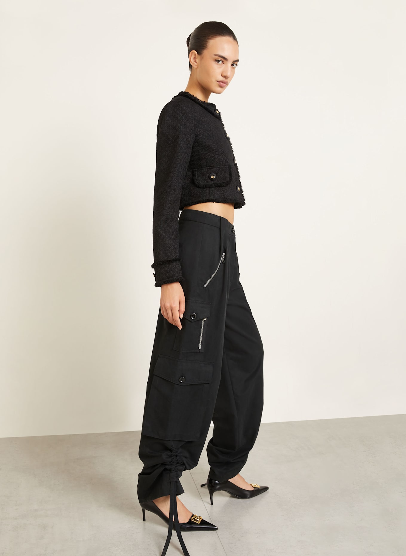 DOLCE & GABBANA Cargohose: SCHWARZ