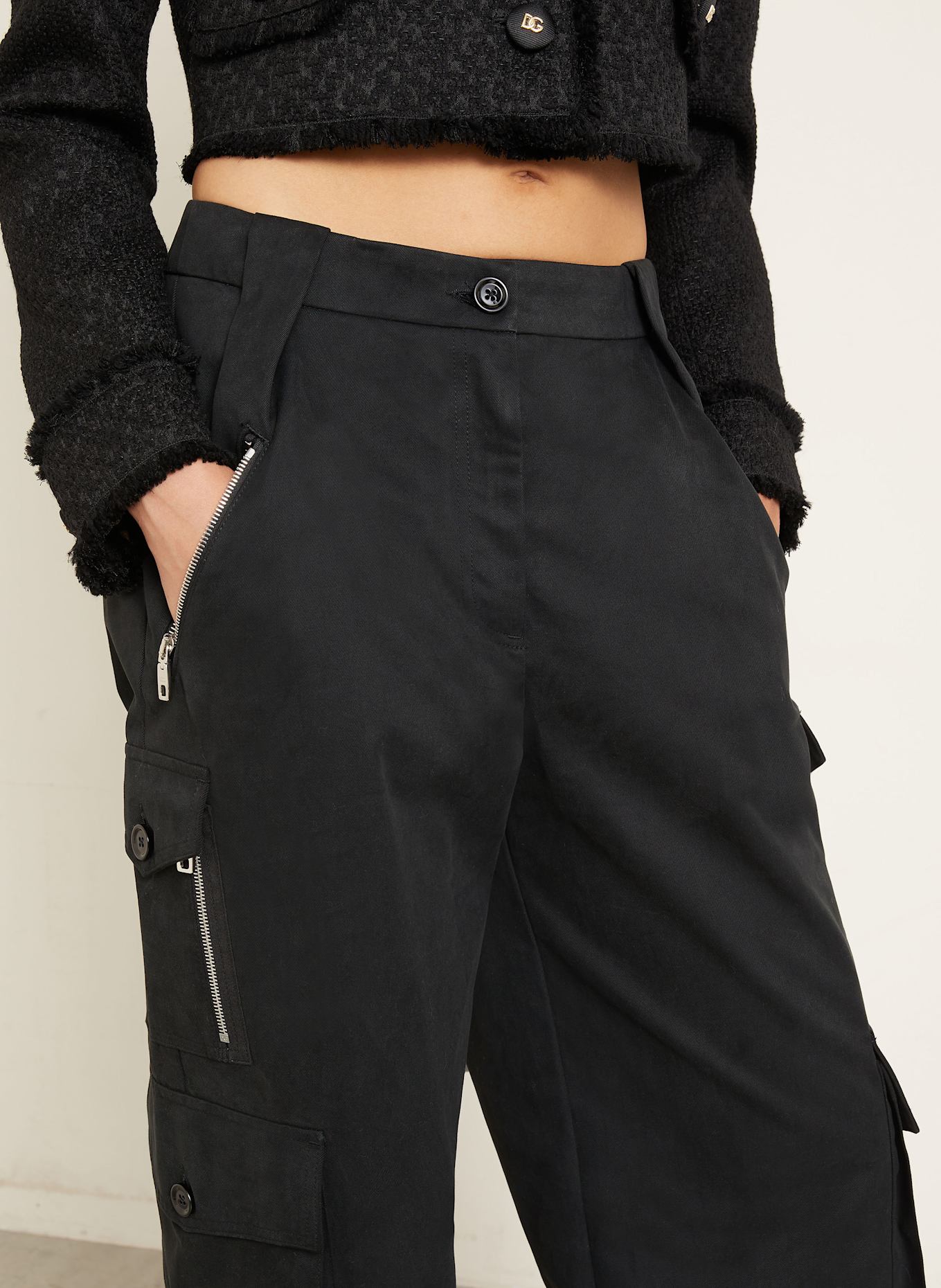 DOLCE & GABBANA Cargohose: SCHWARZ