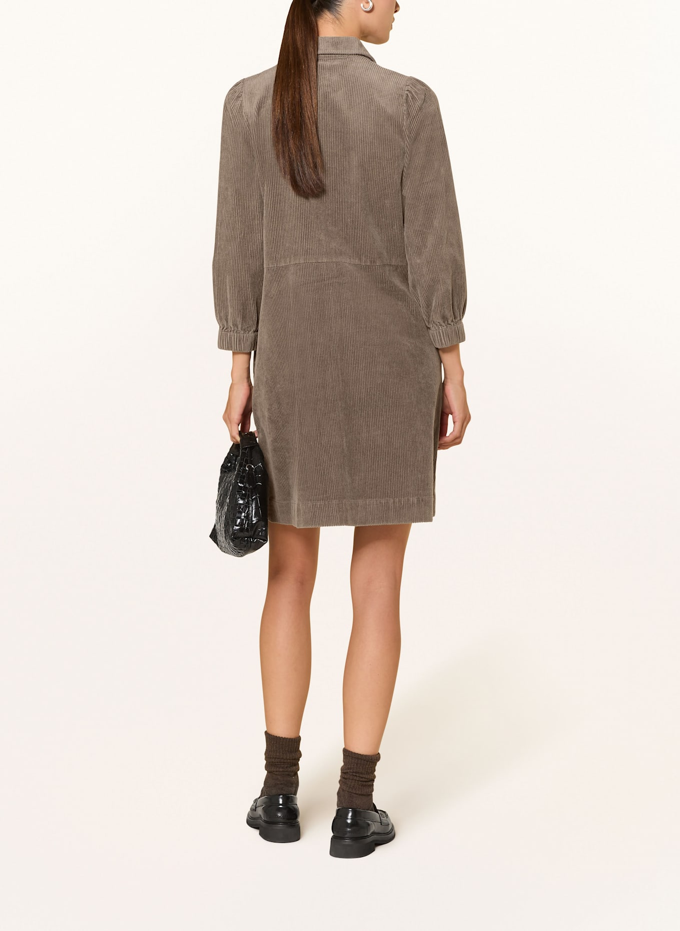Part Two Hemdblusenkleid EYVORPW aus Cord: GRAU