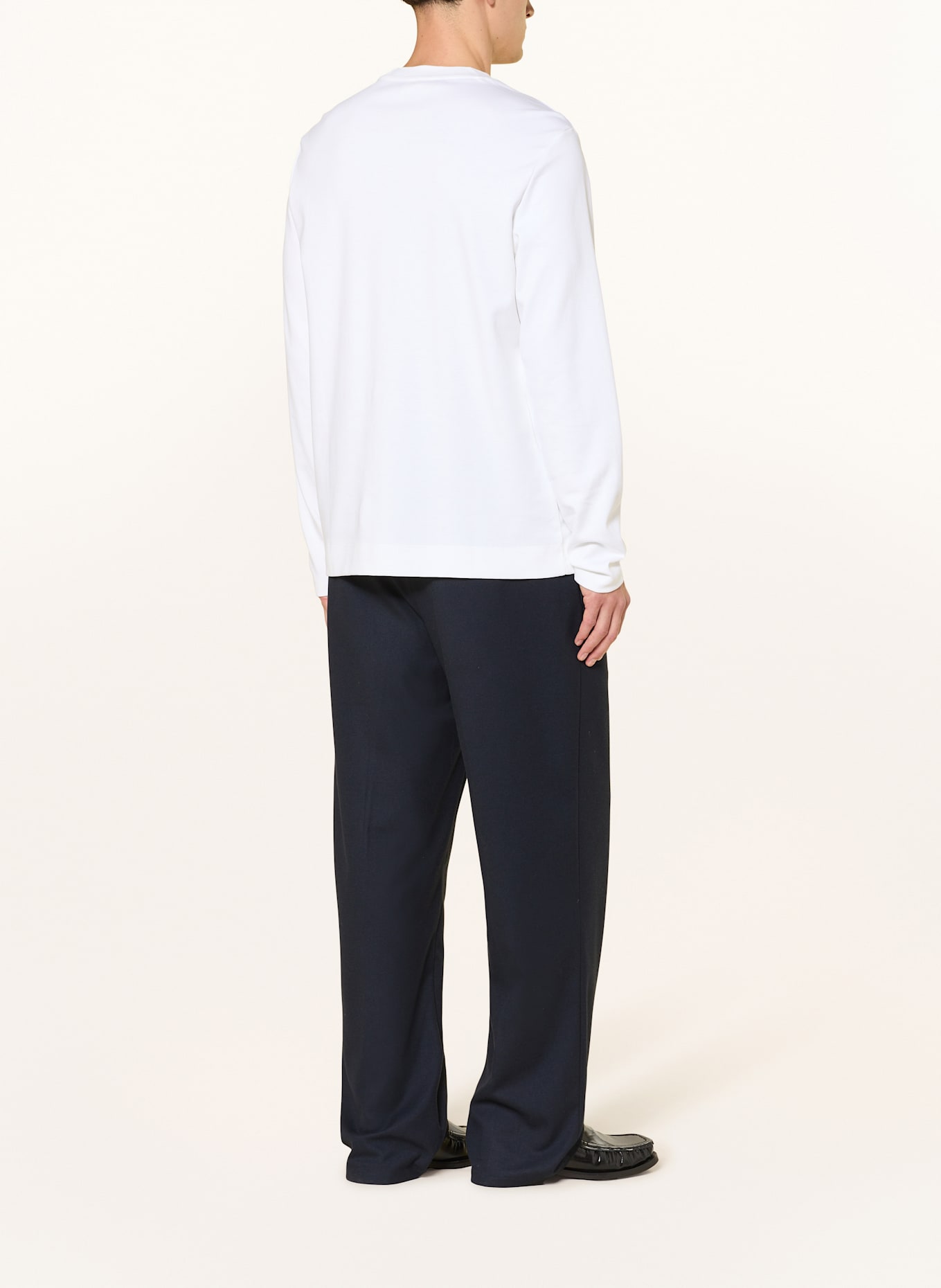 Calvin Klein Longsleeve LUXE COTTON INTERLOCK: WEISS
