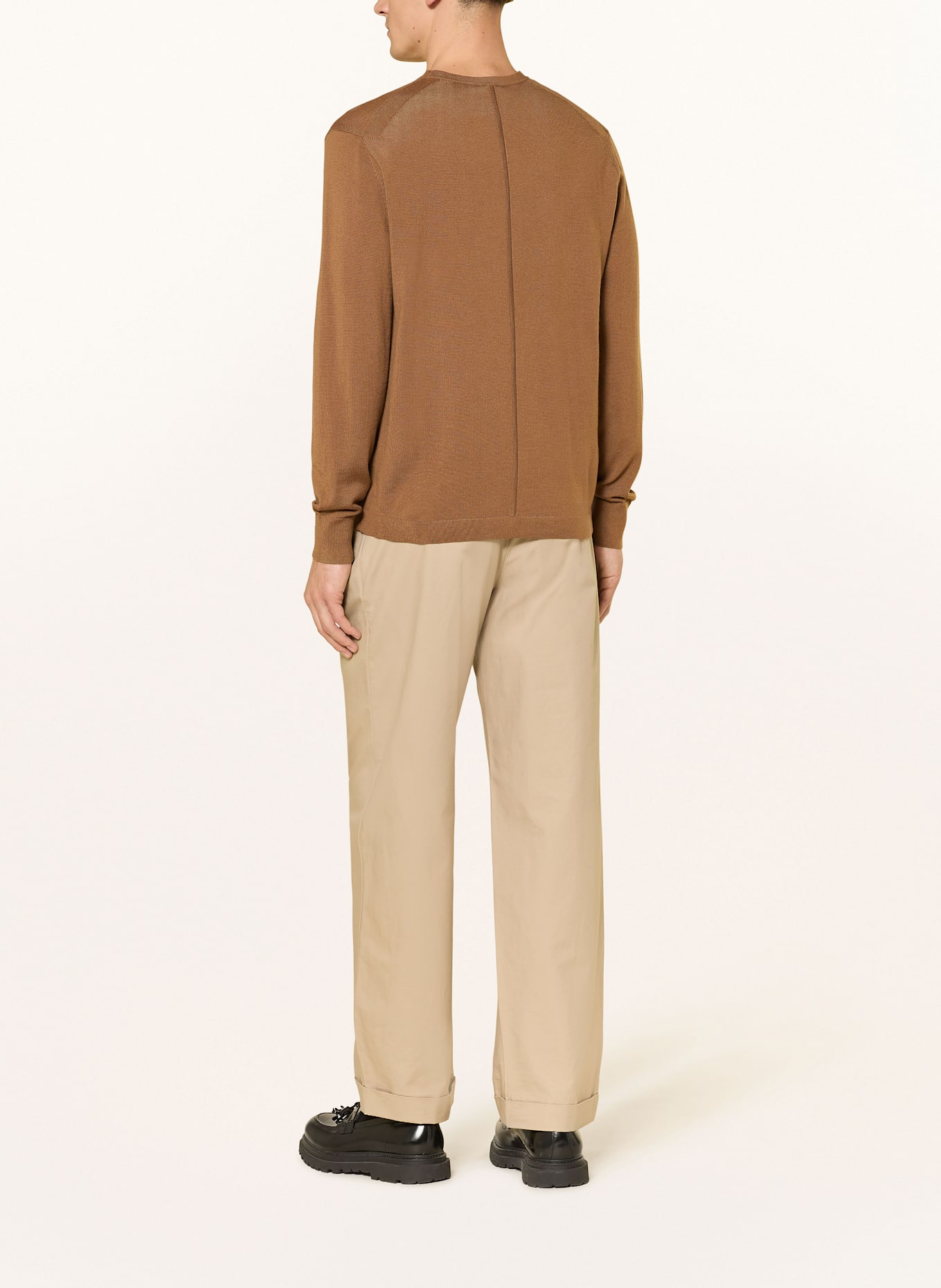 Calvin Klein Pullover aus Merinowolle: BRAUN