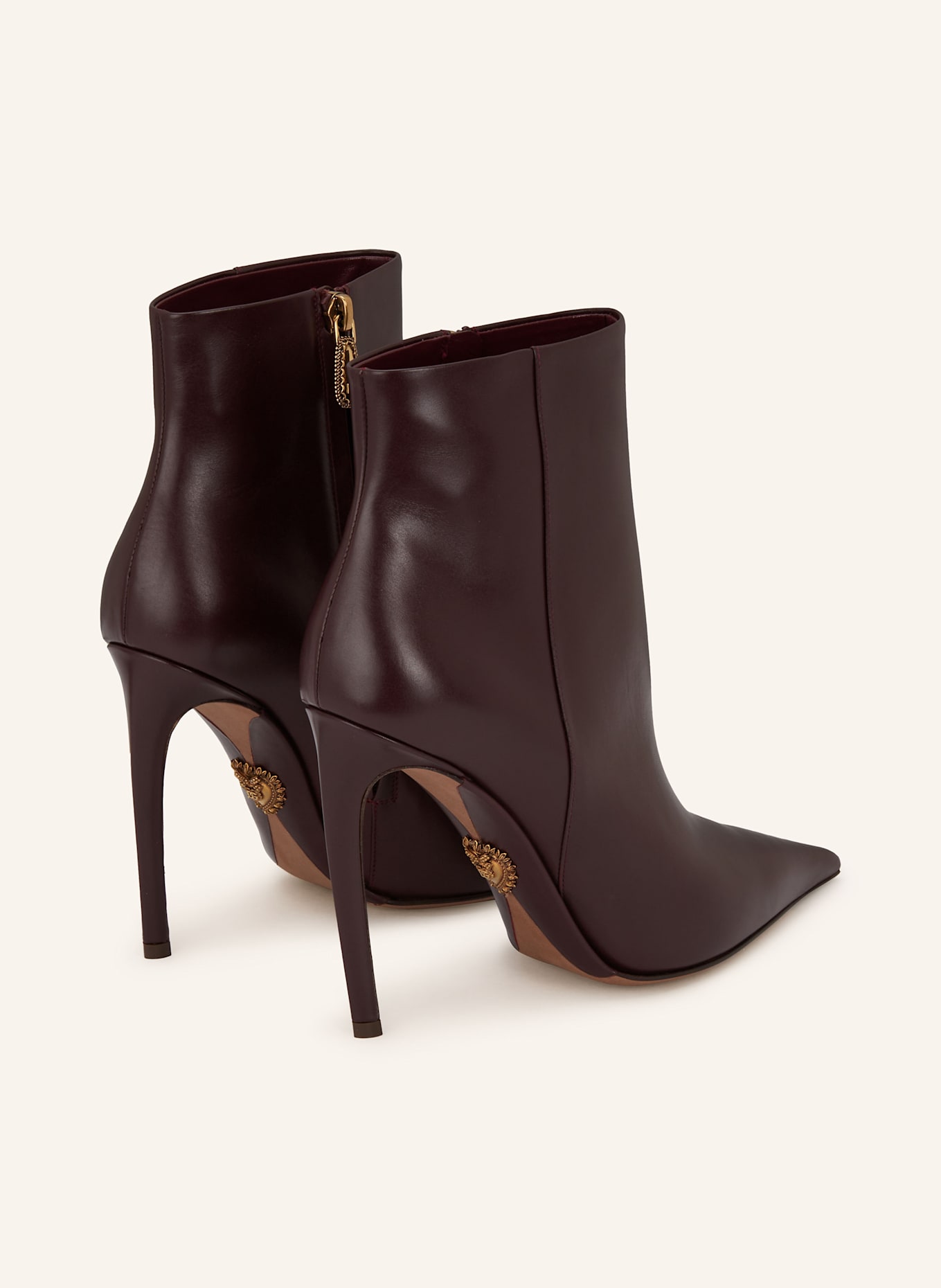 DOLCE & GABBANA Stiefeletten: DUNKELROT