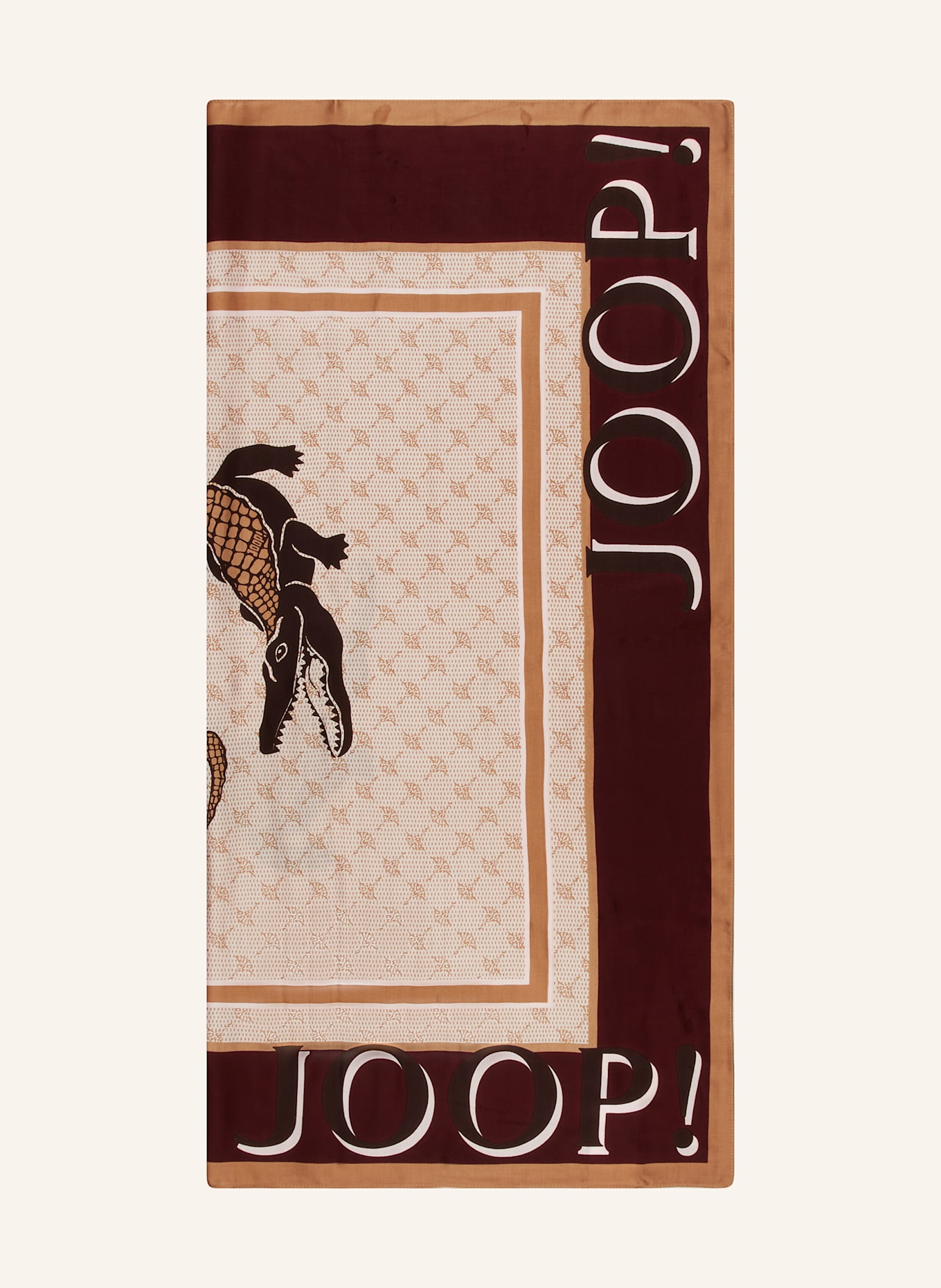 JOOP! Tuch AINA: DUNKELROT / CAMEL