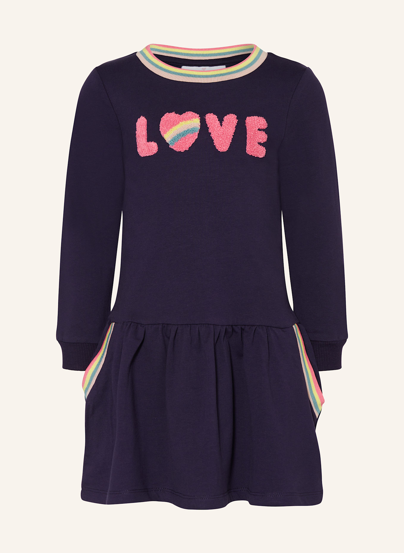 DANAMADE Sweatkleid: BLAU / PINK