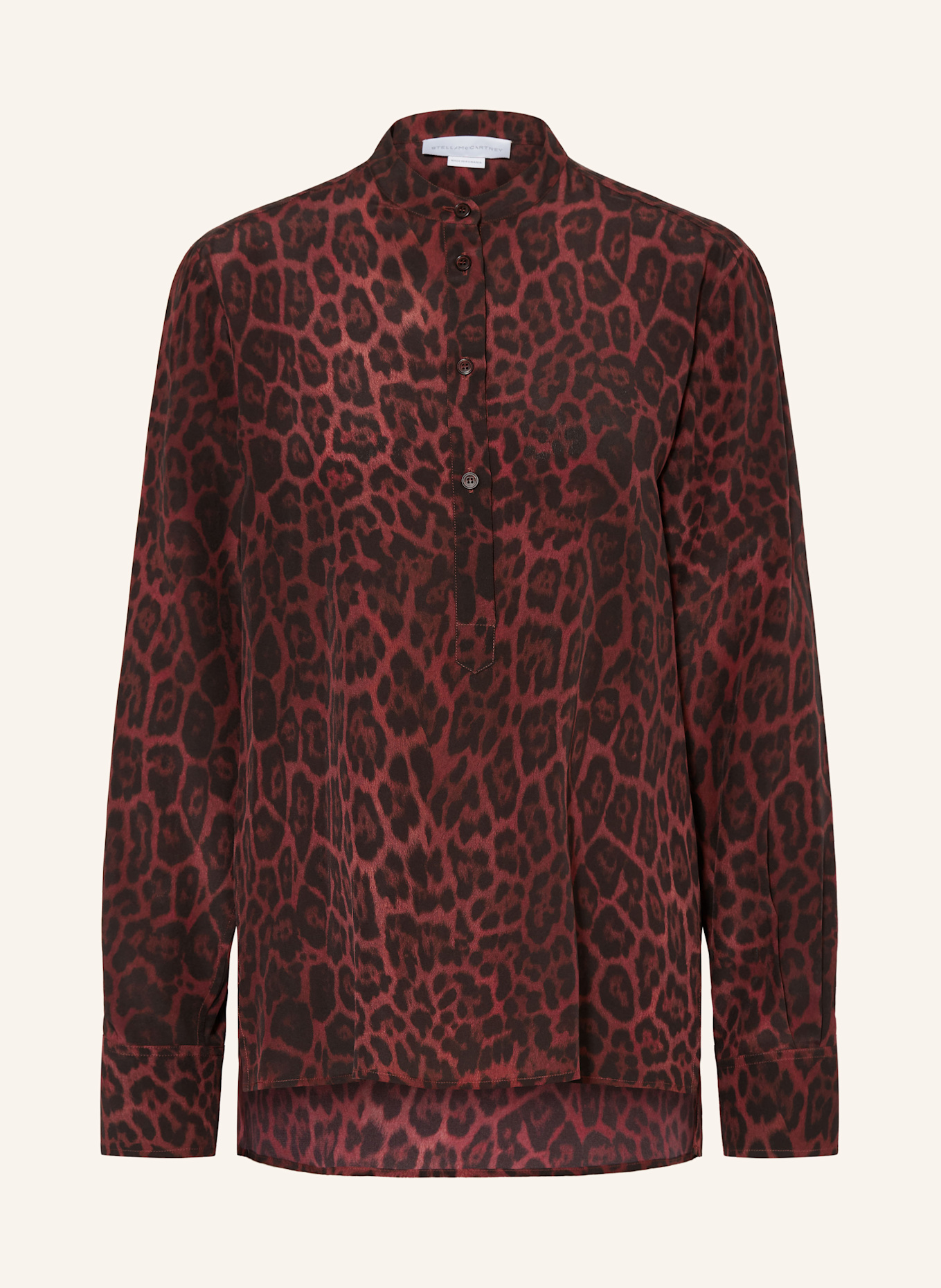 STELLA McCARTNEY Bluzka z jedwabiu: CIEMNOCZERWONY / CZARNY