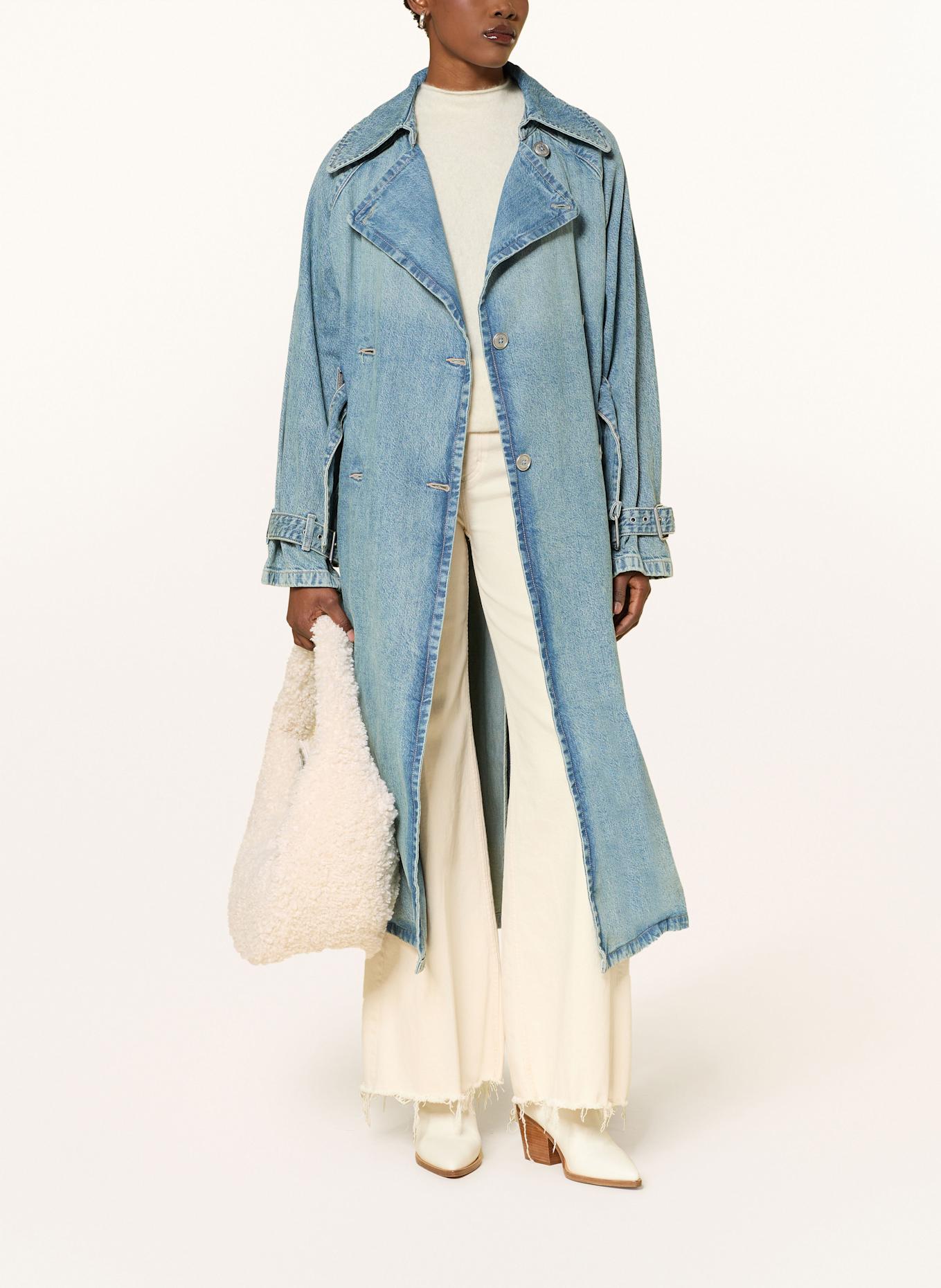 Calvin Klein Beuteltasche aus Teddyfell: ECRU