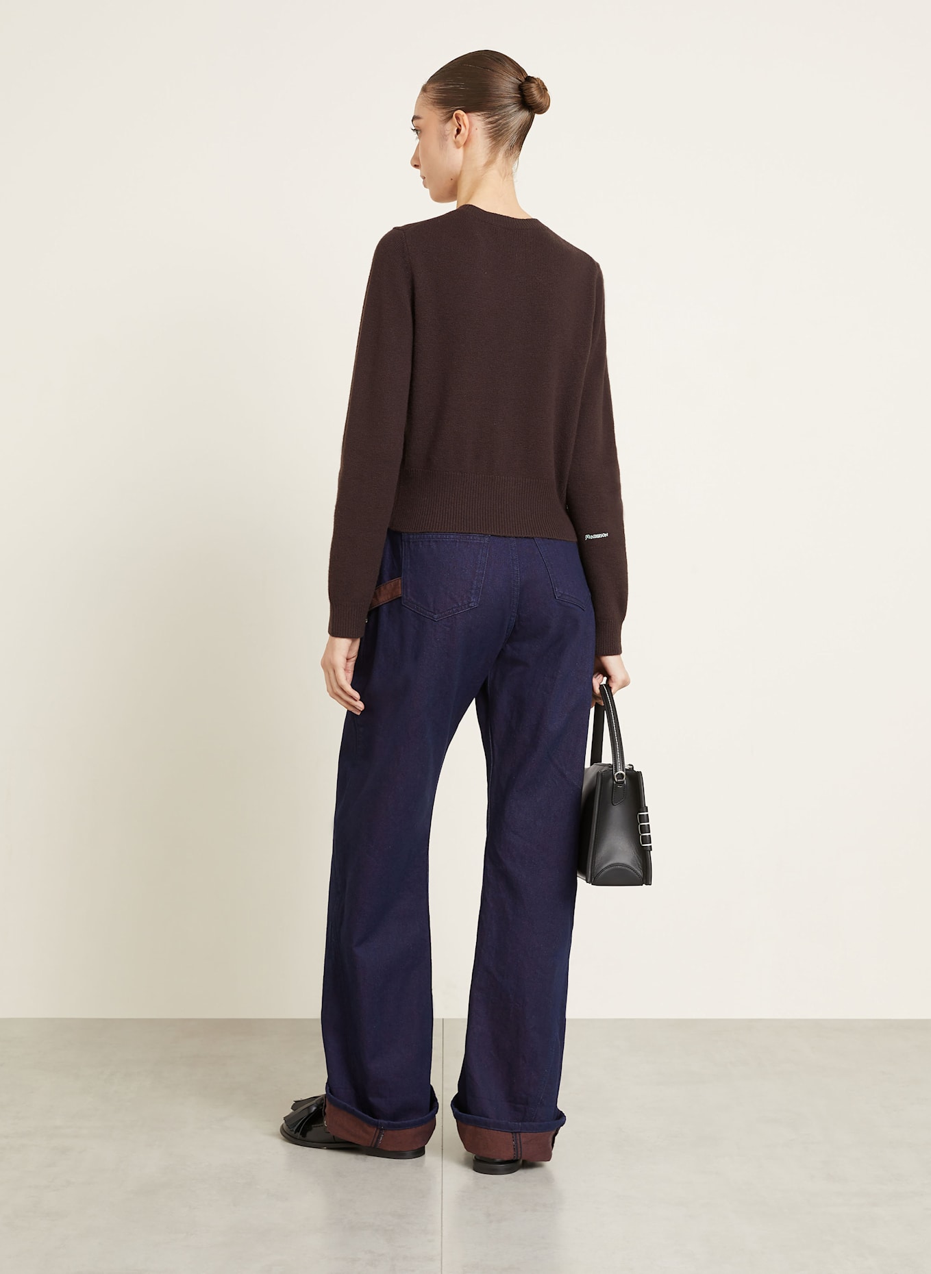 JW ANDERSON Strickjacke: DUNKELBRAUN