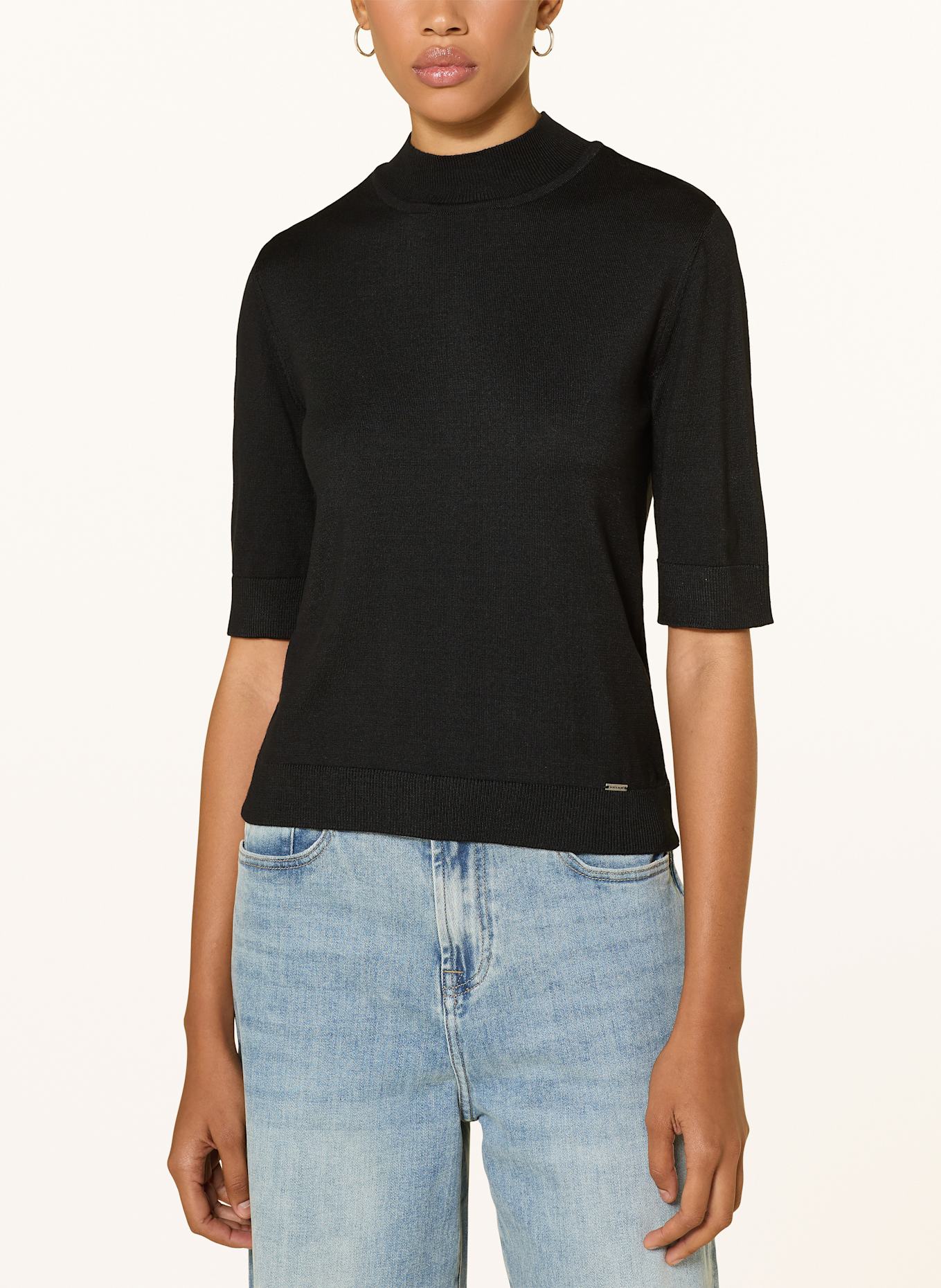 MORE & MORE Strickshirt: SCHWARZ