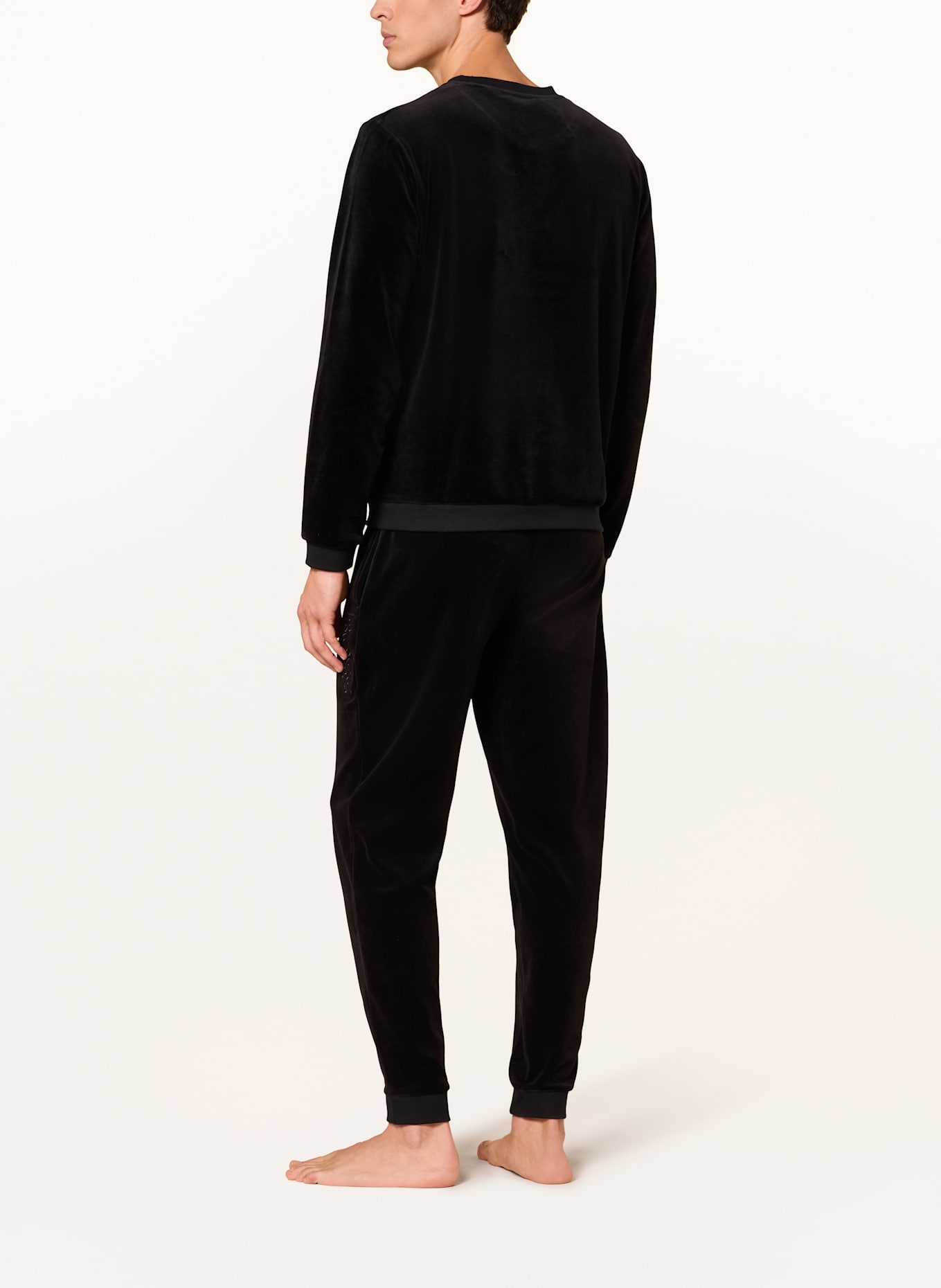 BOSS Lounge-Sweatpants VELOUR aus Nicki: SCHWARZ