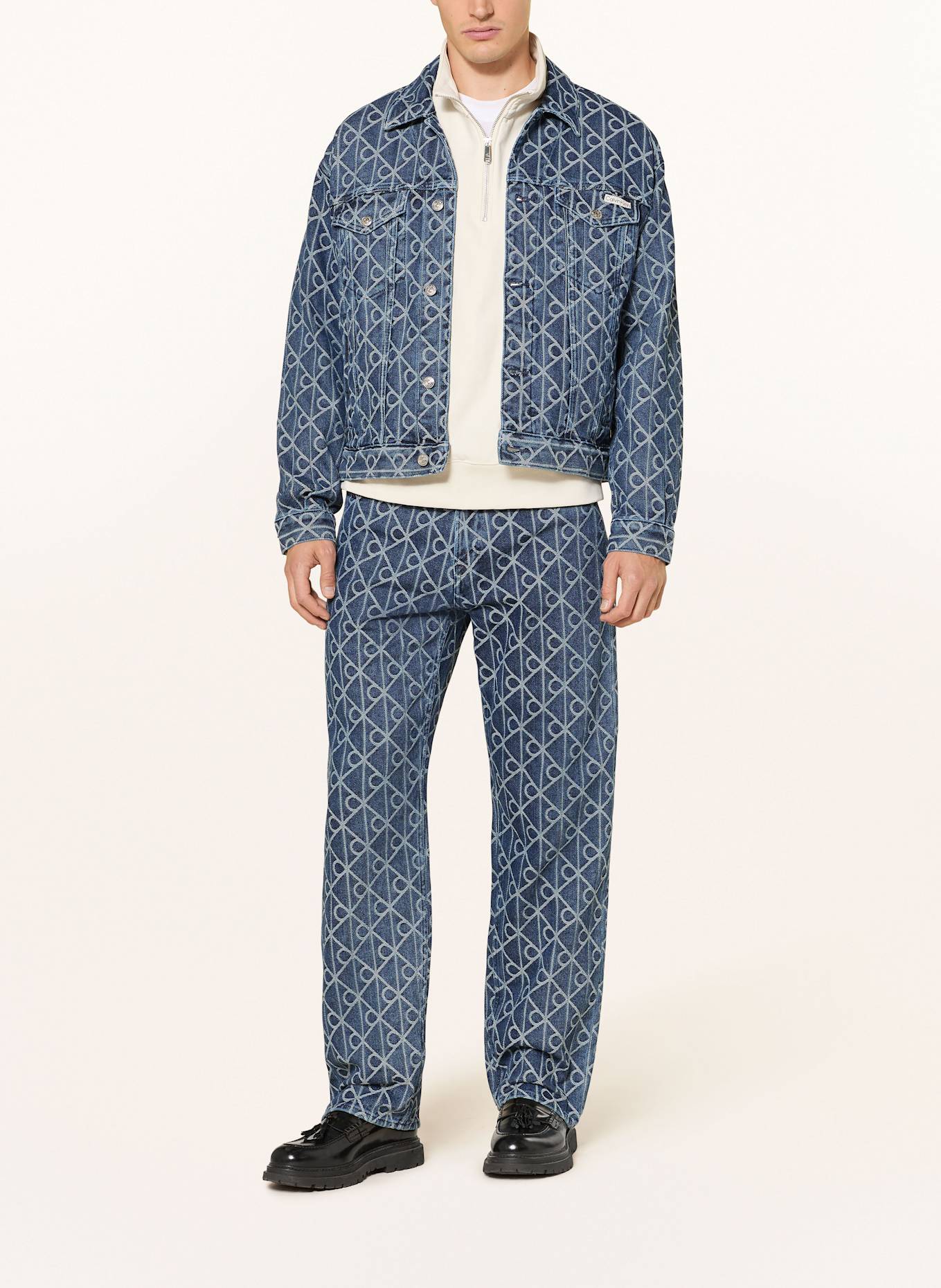 Calvin Klein Jeans Jeansy 90S STRAIGHT straight fit: 0RM INDIGO EMBLEM