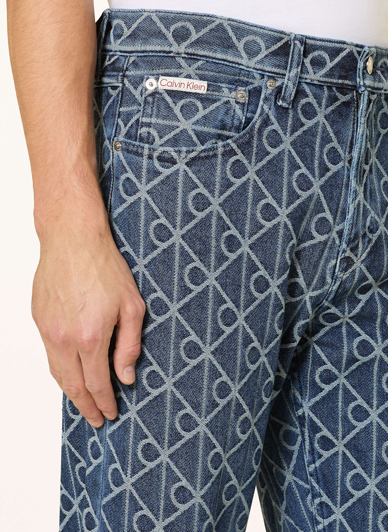 Calvin Klein Jeans Jeansy 90S STRAIGHT straight fit: 0RM INDIGO EMBLEM