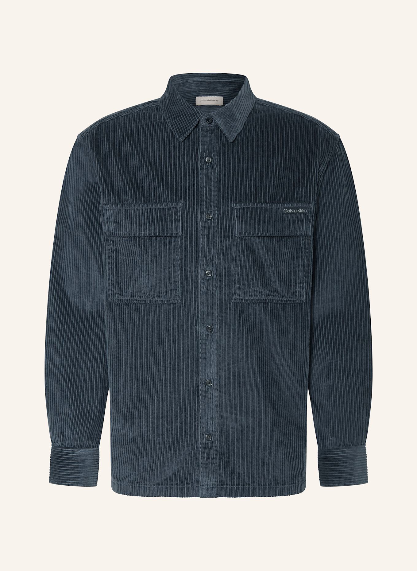 Calvin Klein Jeans Cordhemd Relaxed Fit: DUNKELBLAU