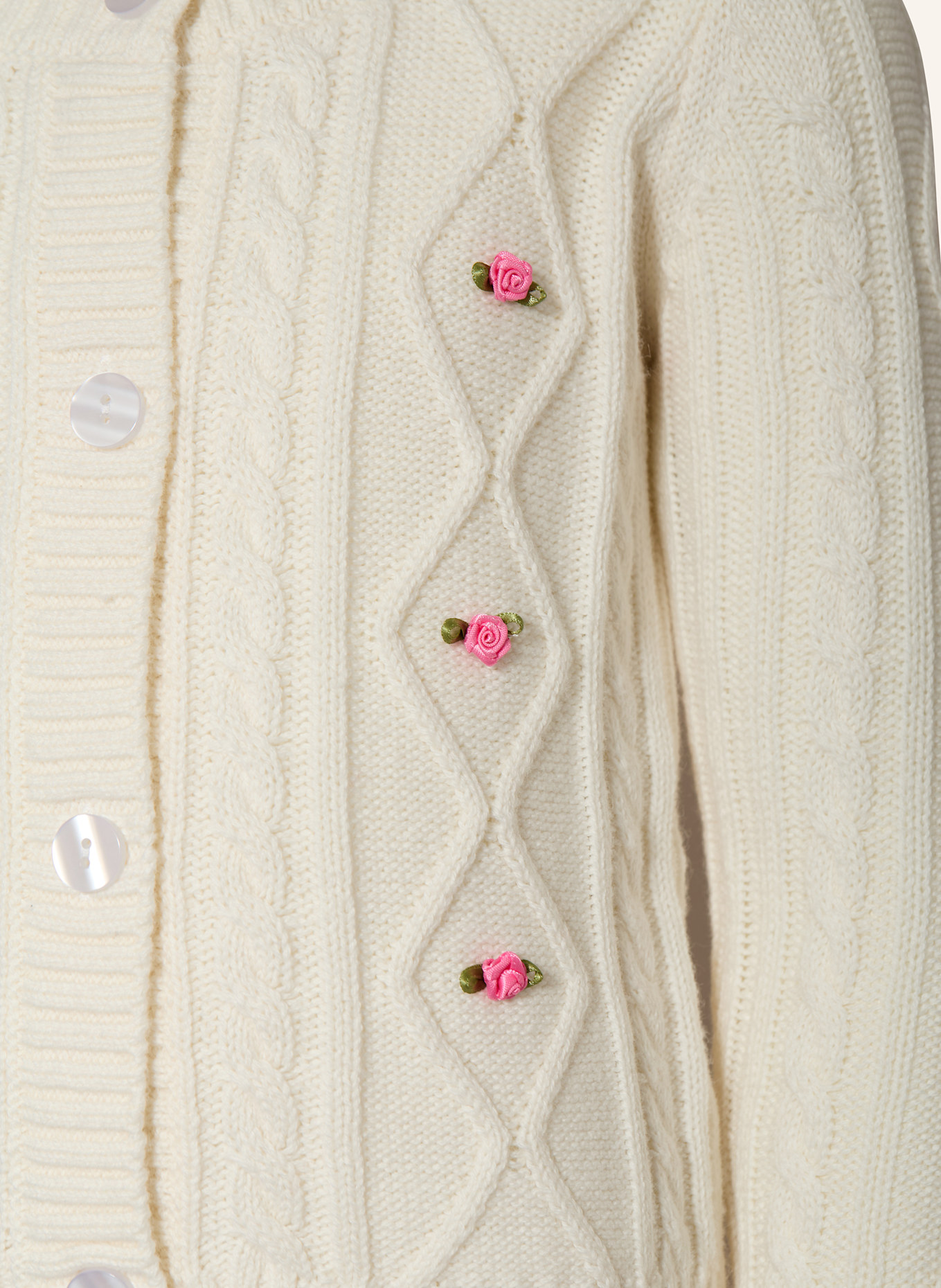 MONNALISA Strickjacke: ECRU