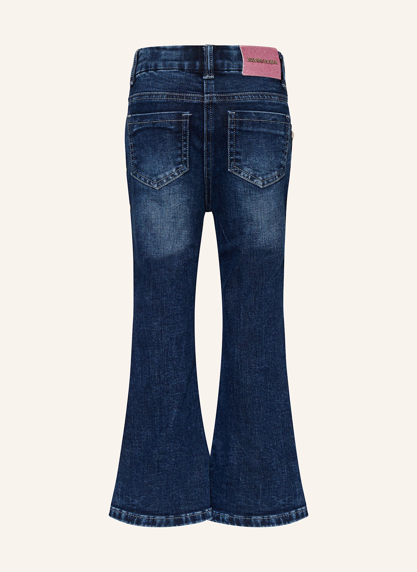 MONNALISA Jeans mit Schmucksteinen: Blu Stone Denim