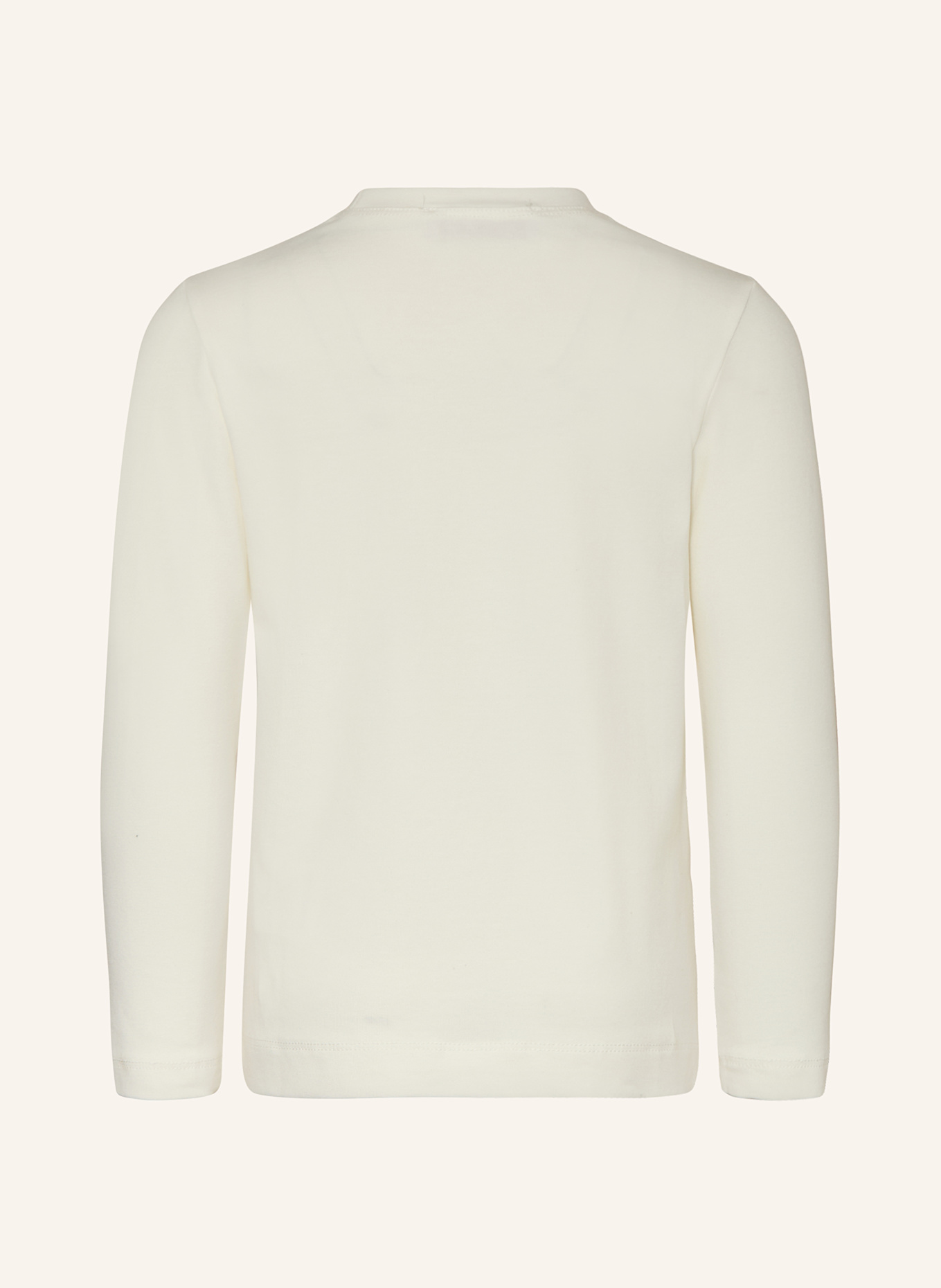 MONNALISA Longsleeve mit Schmucksteinen: WEISS