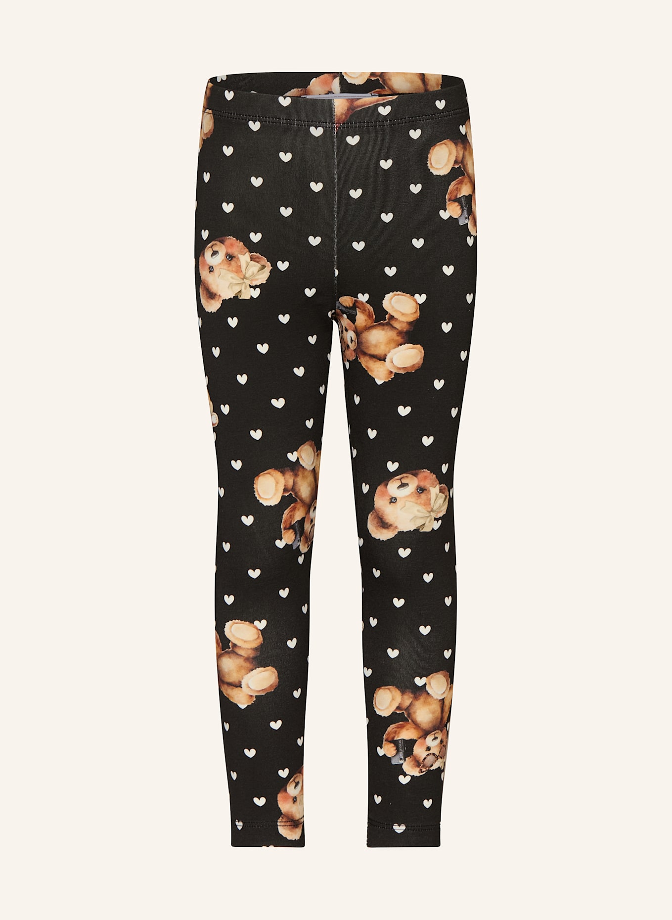 MONNALISA Legginsy: CZARNY / BIAŁY