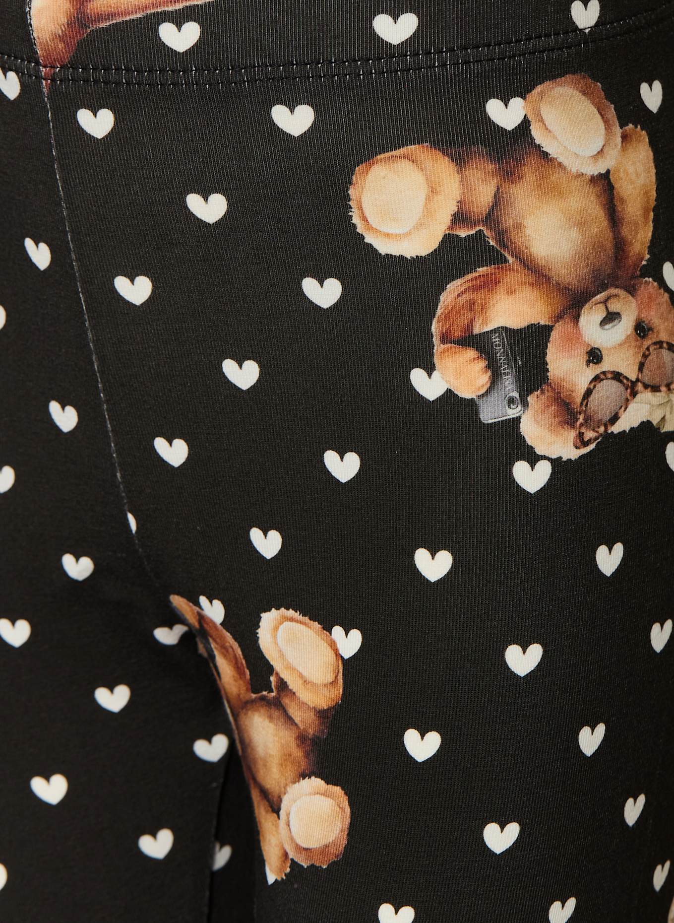 MONNALISA Legginsy: CZARNY / BIAŁY