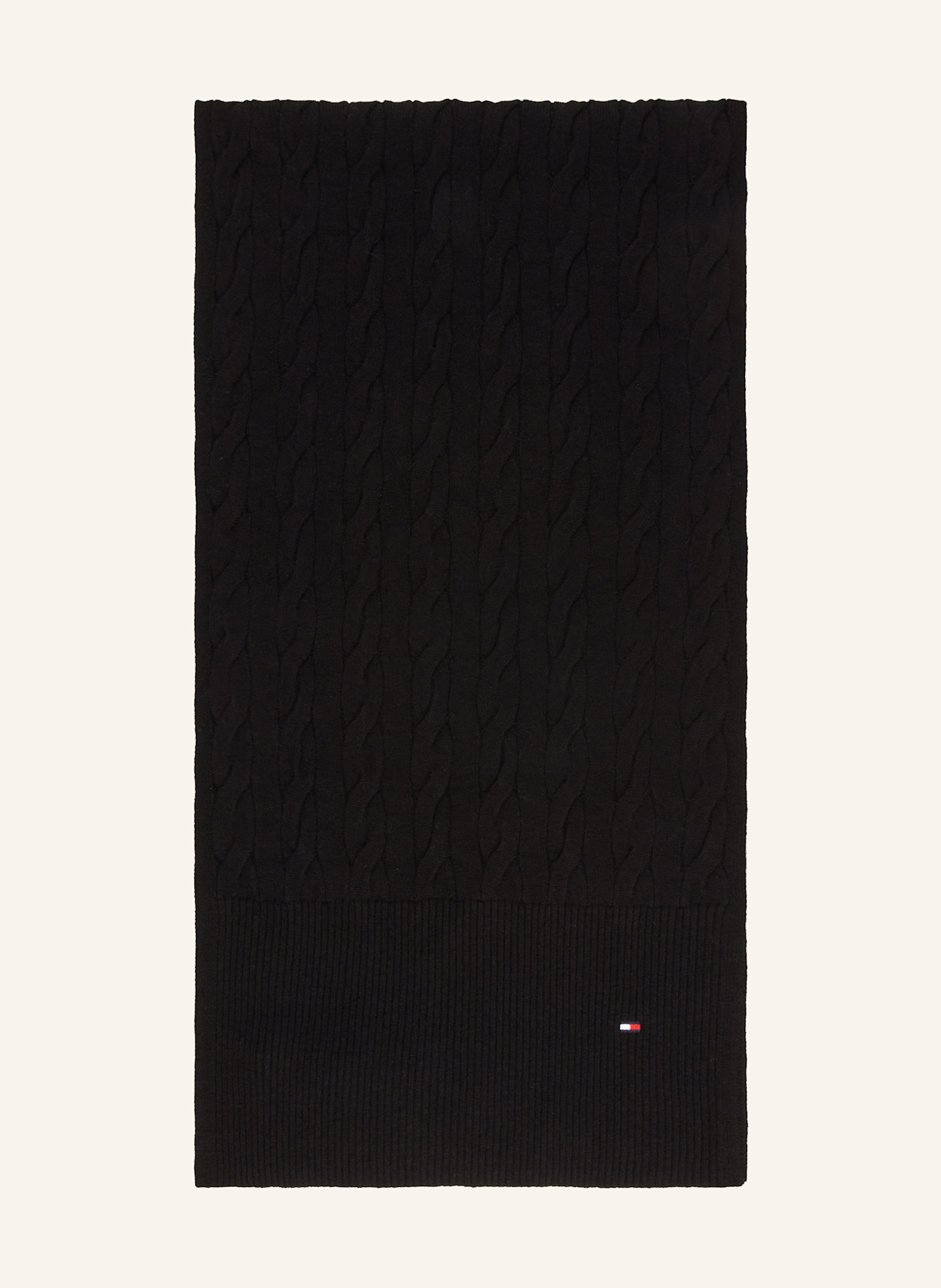 TOMMY HILFIGER Schal: SCHWARZ