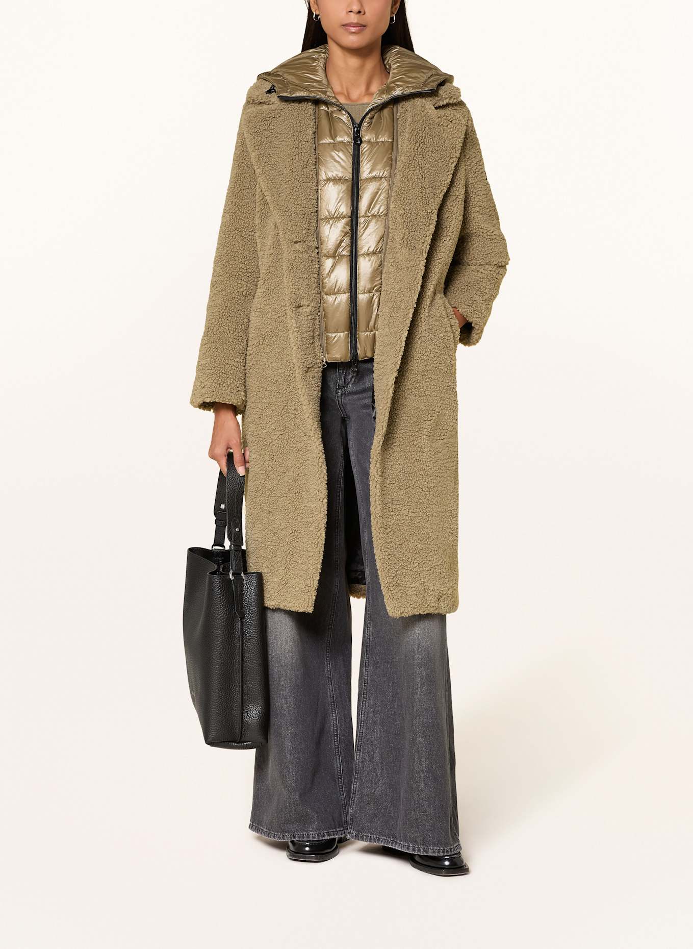 FRIEDA & FREDDIES Teddyfell-Mantel GINEZ: OLIV