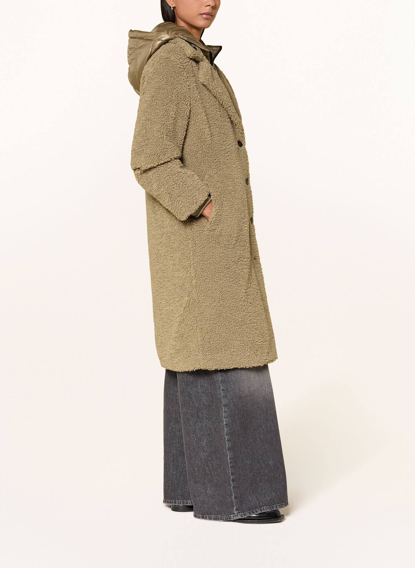 FRIEDA & FREDDIES Teddyfell-Mantel GINEZ: OLIV