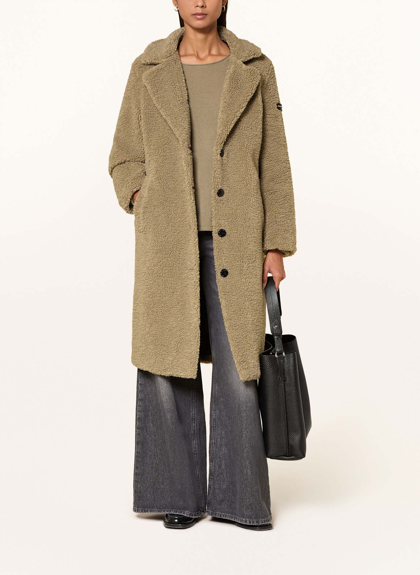 FRIEDA & FREDDIES Teddyfell-Mantel GINEZ: OLIV