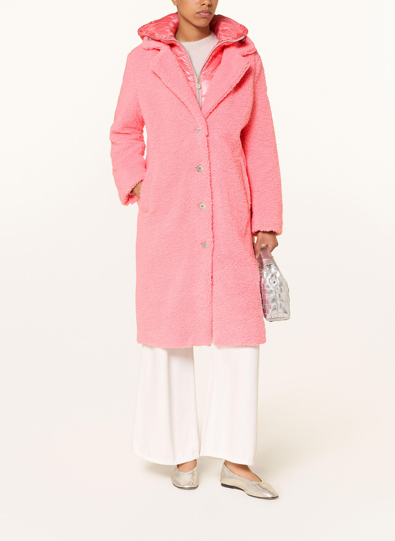 FRIEDA & FREDDIES Teddyfell-Mantel GINEZ: PINK