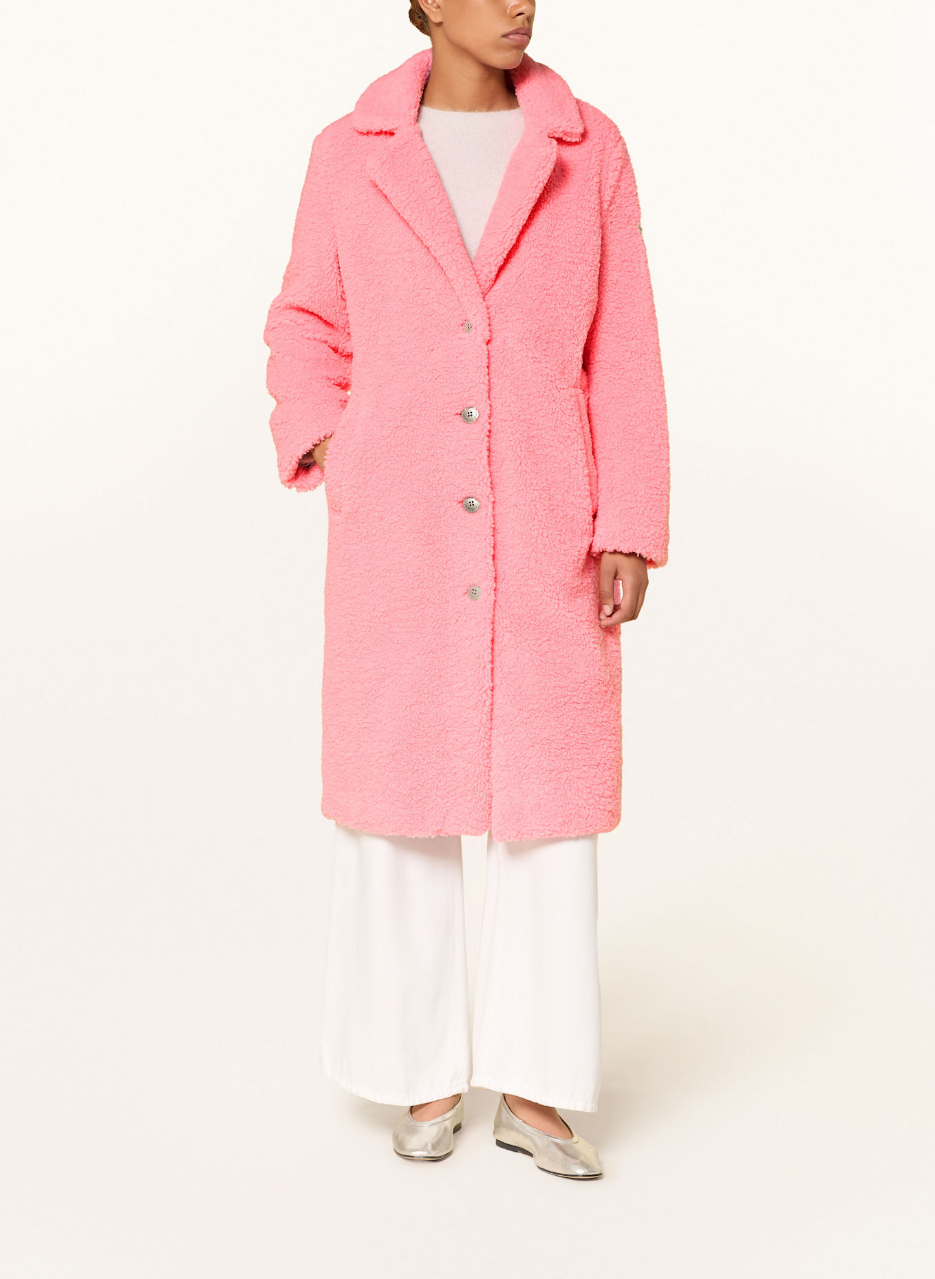 FRIEDA & FREDDIES Teddyfell-Mantel GINEZ: PINK