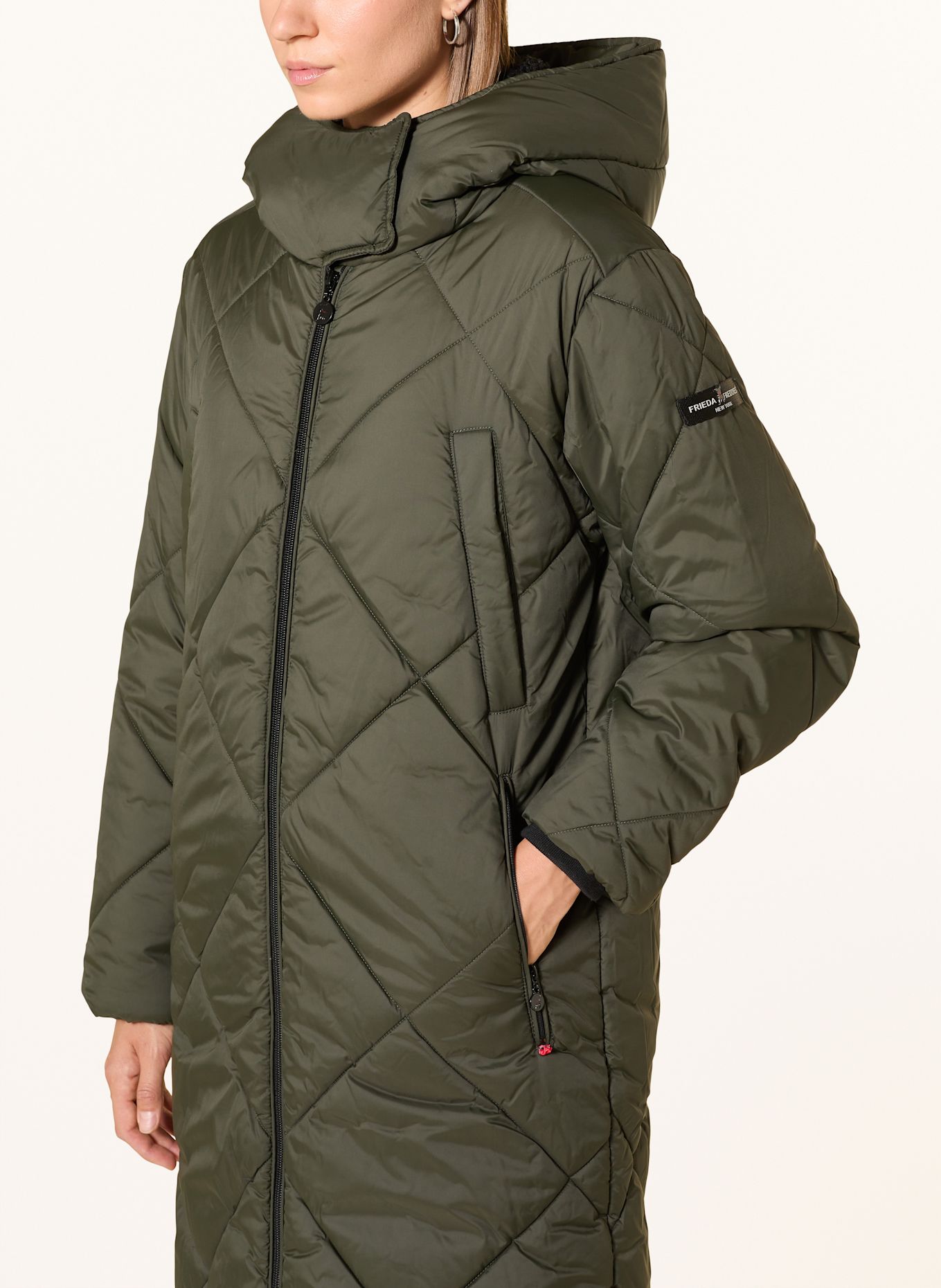 FRIEDA & FREDDIES Steppmantel RICHELLE: OLIV
