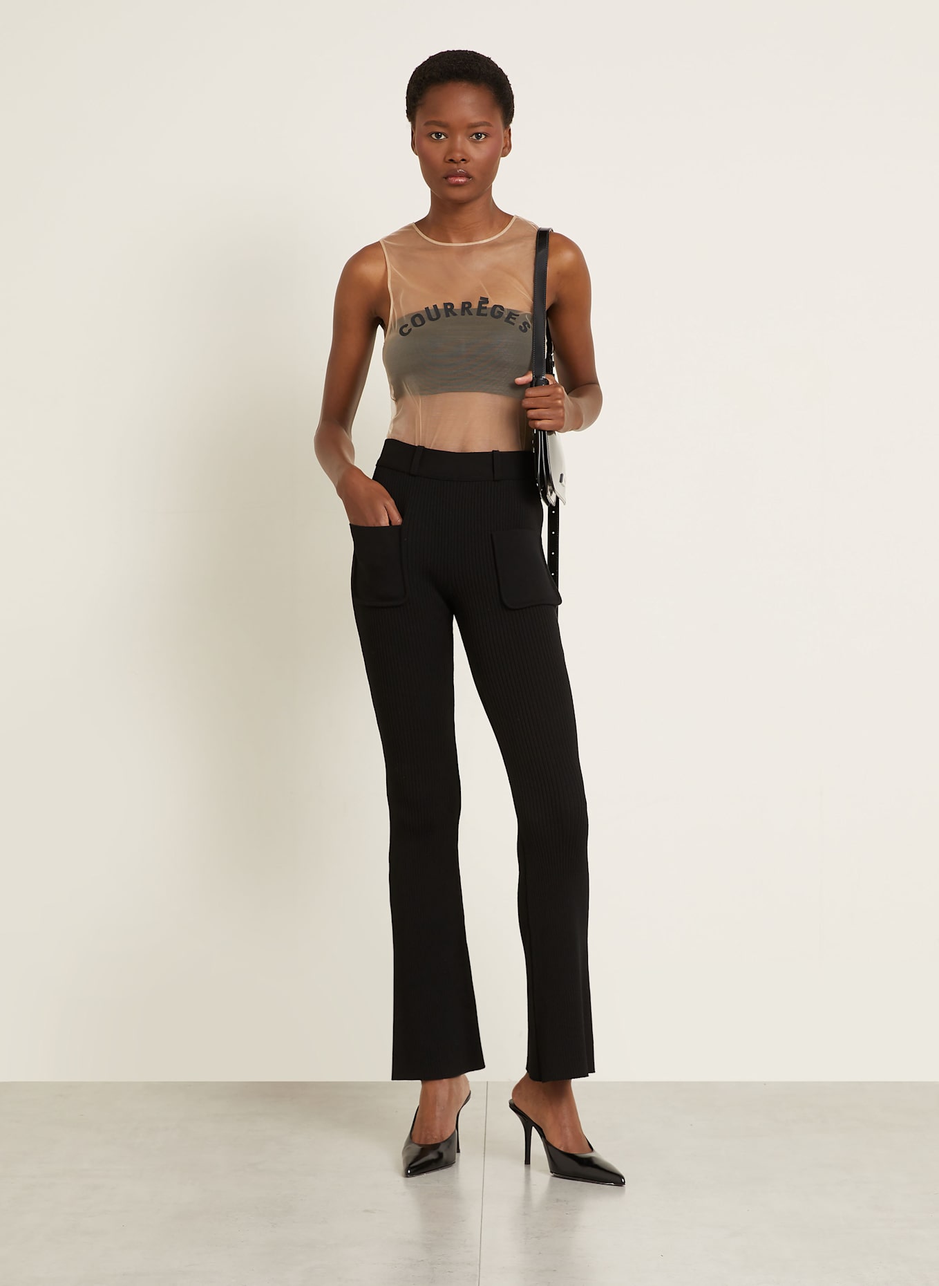 Courrèges Top ILLUSION: BEIGE