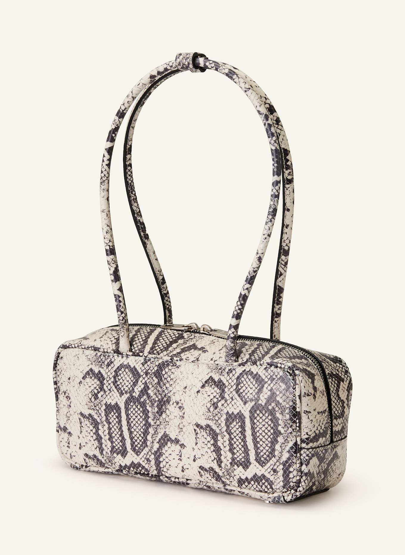 LIEBESKIND Schultertasche SNAKE JIL SMALL: WEISS / SCHWARZ