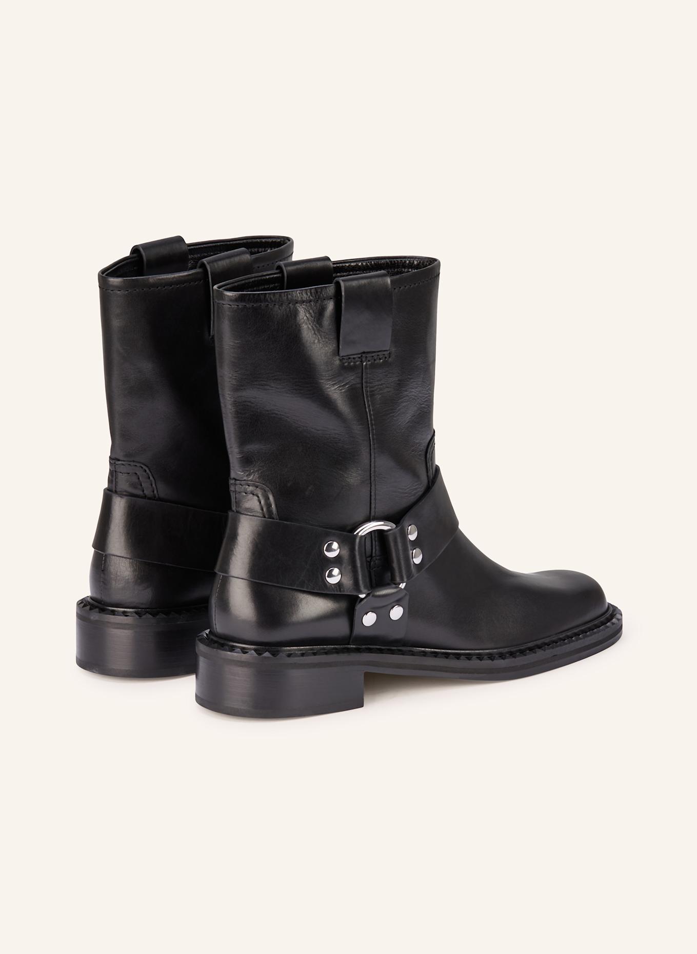 KENNEL & SCHMENGER Biker Boots REESE: SCHWARZ