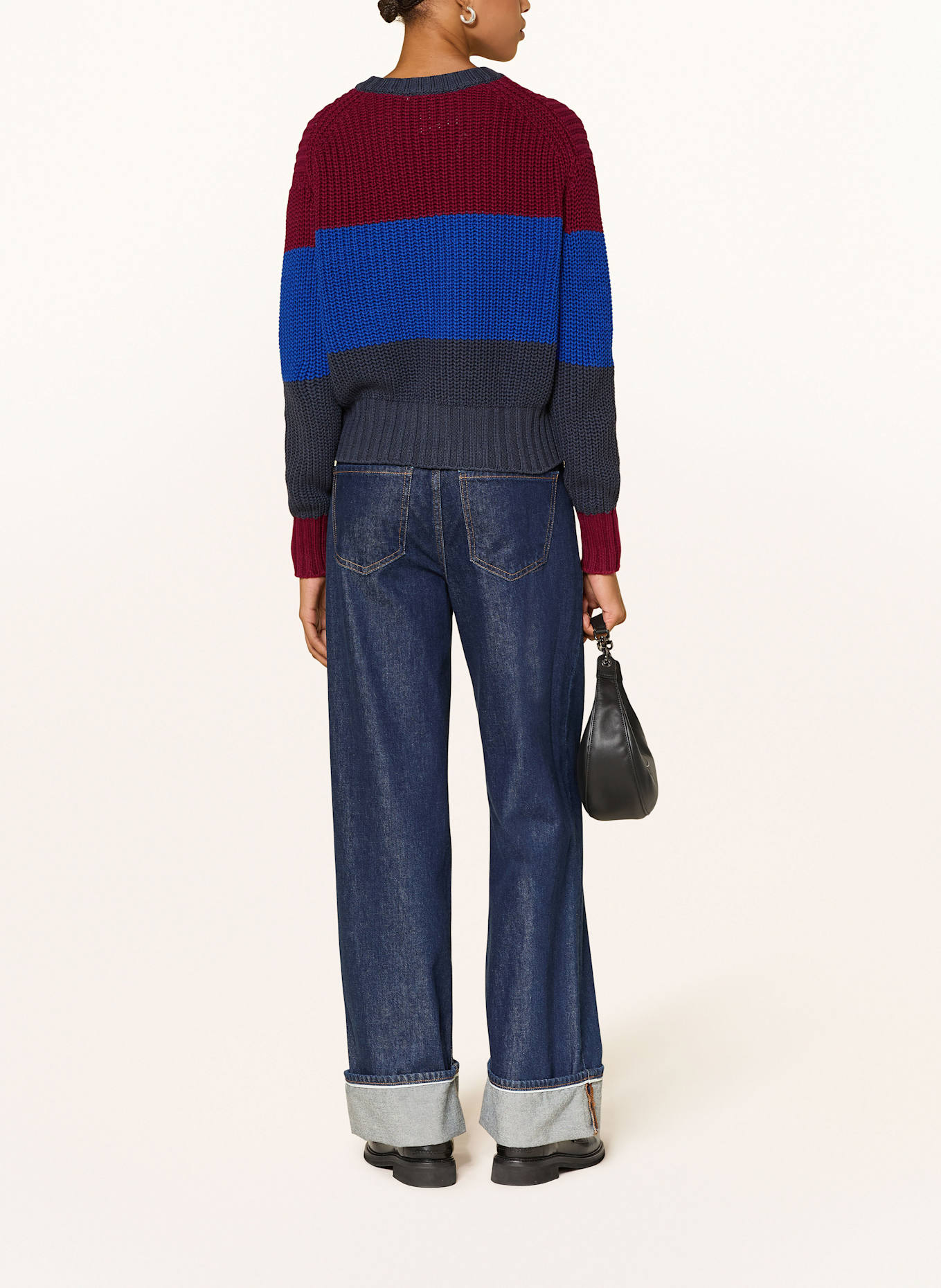 Calvin Klein Jeans Pullover: DUNKELROT / DUNKELBLAU / BLAU