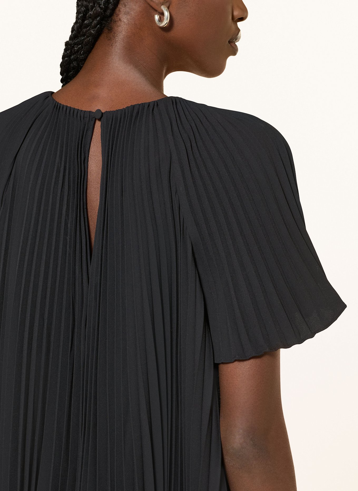 TED BAKER Plisseekleid CONVALA: SCHWARZ