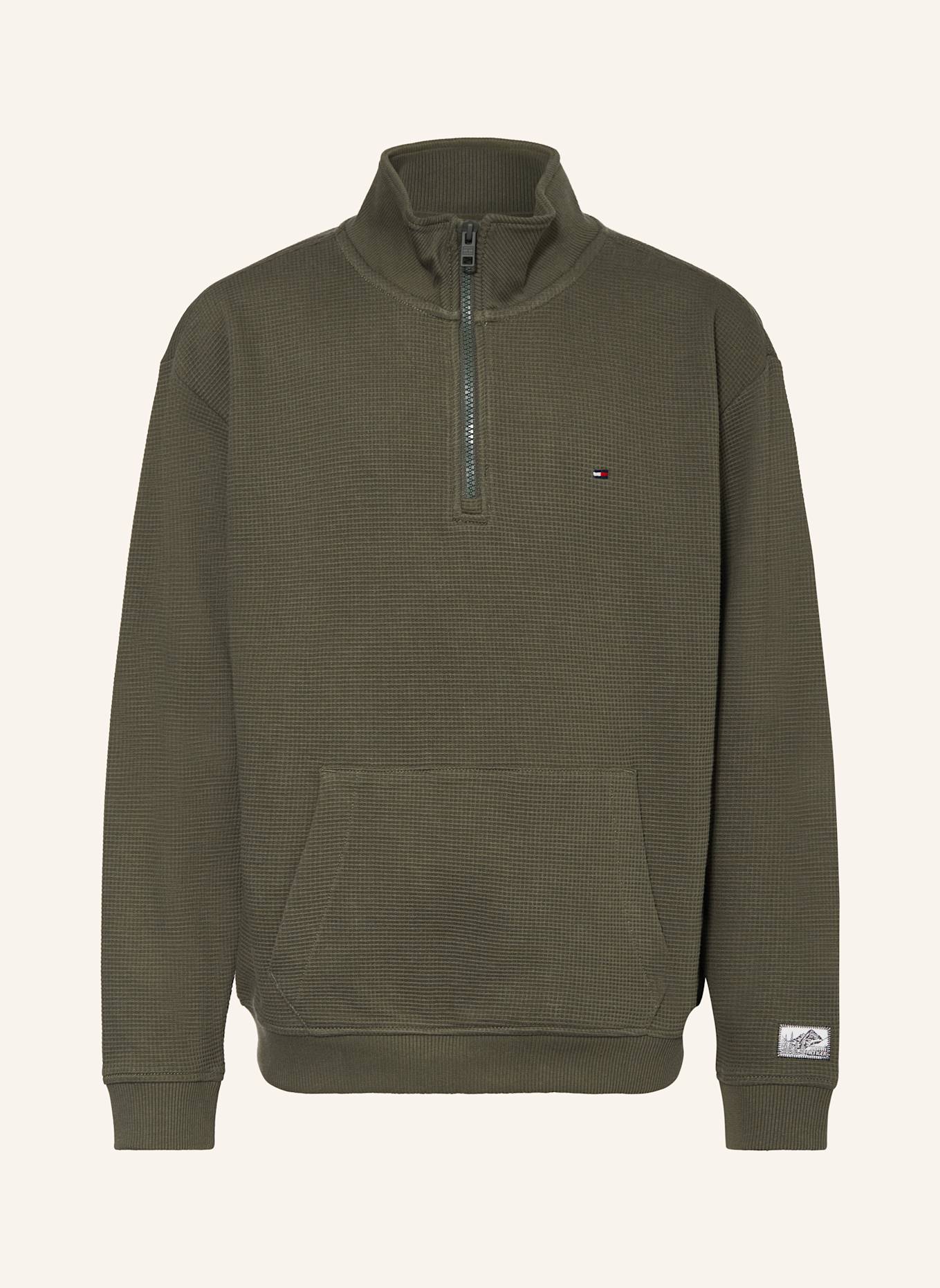 TOMMY HILFIGER Troyer: DUNKELGRÜN