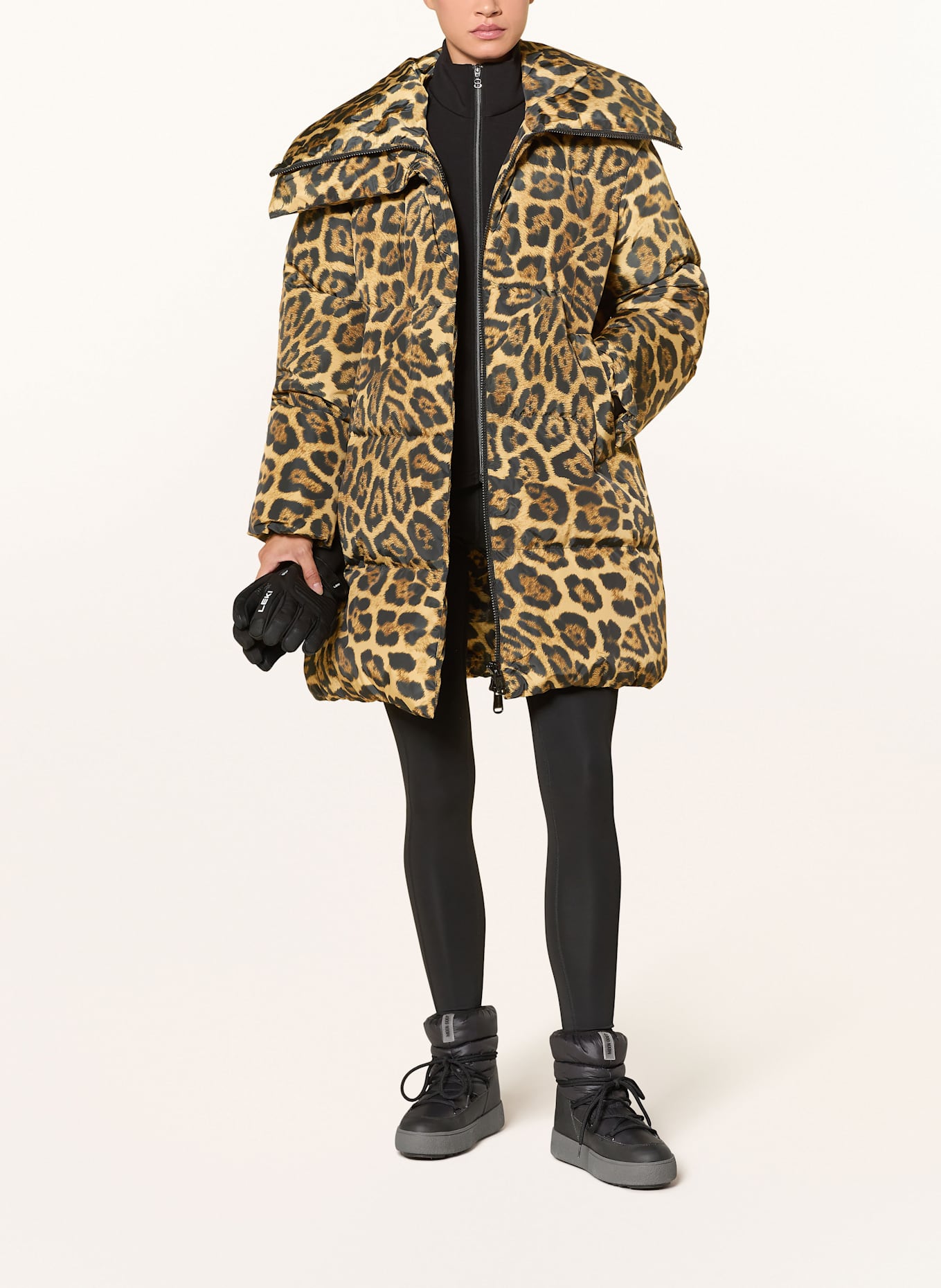 GOLDBERGH Daunenmantel ZOSHA: DUNKELGELB / SCHWARZ