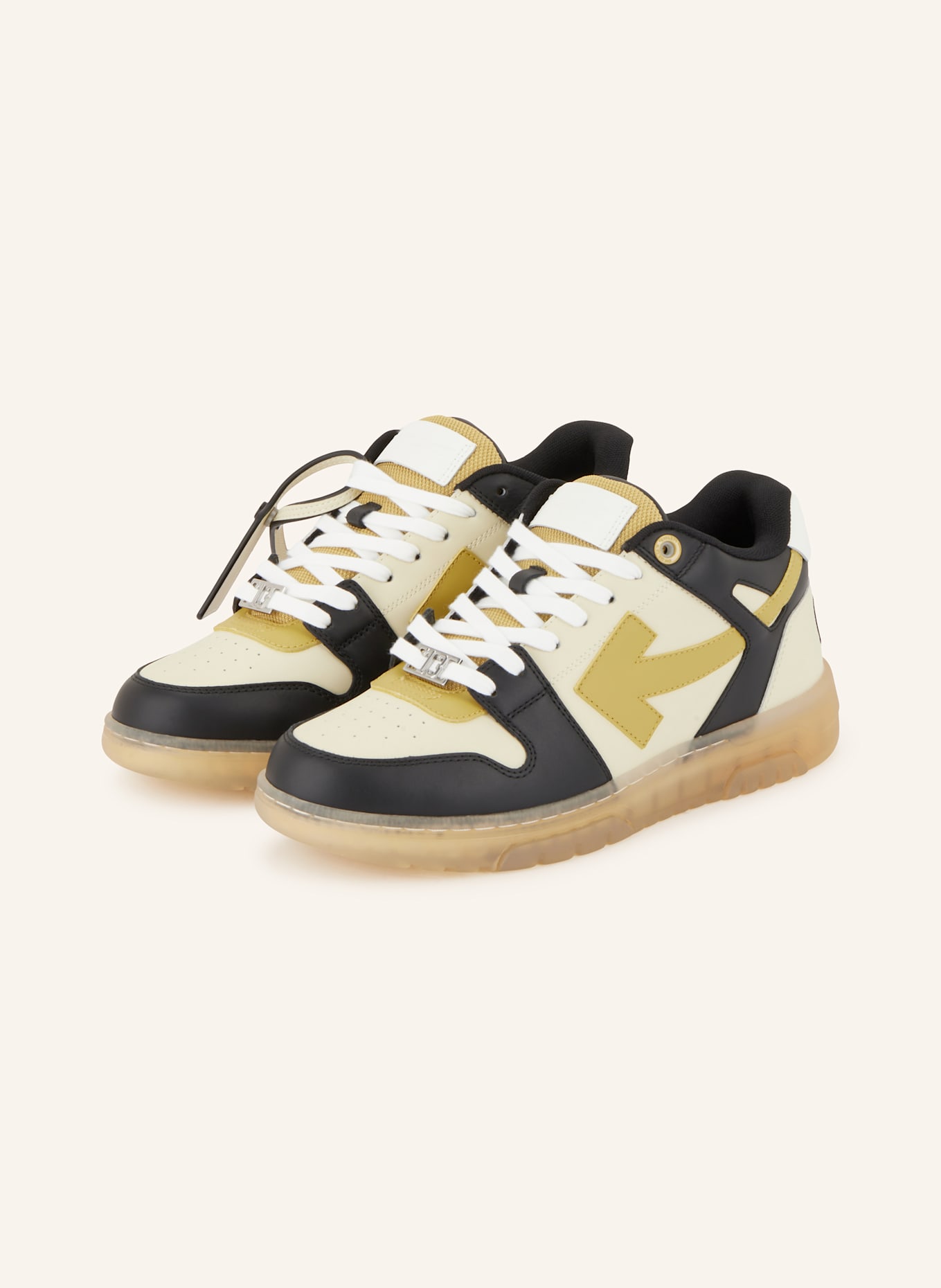 Off-White Sneaker OUT OF OFFICE VARSITY: SCHWARZ / CREME / BEIGE