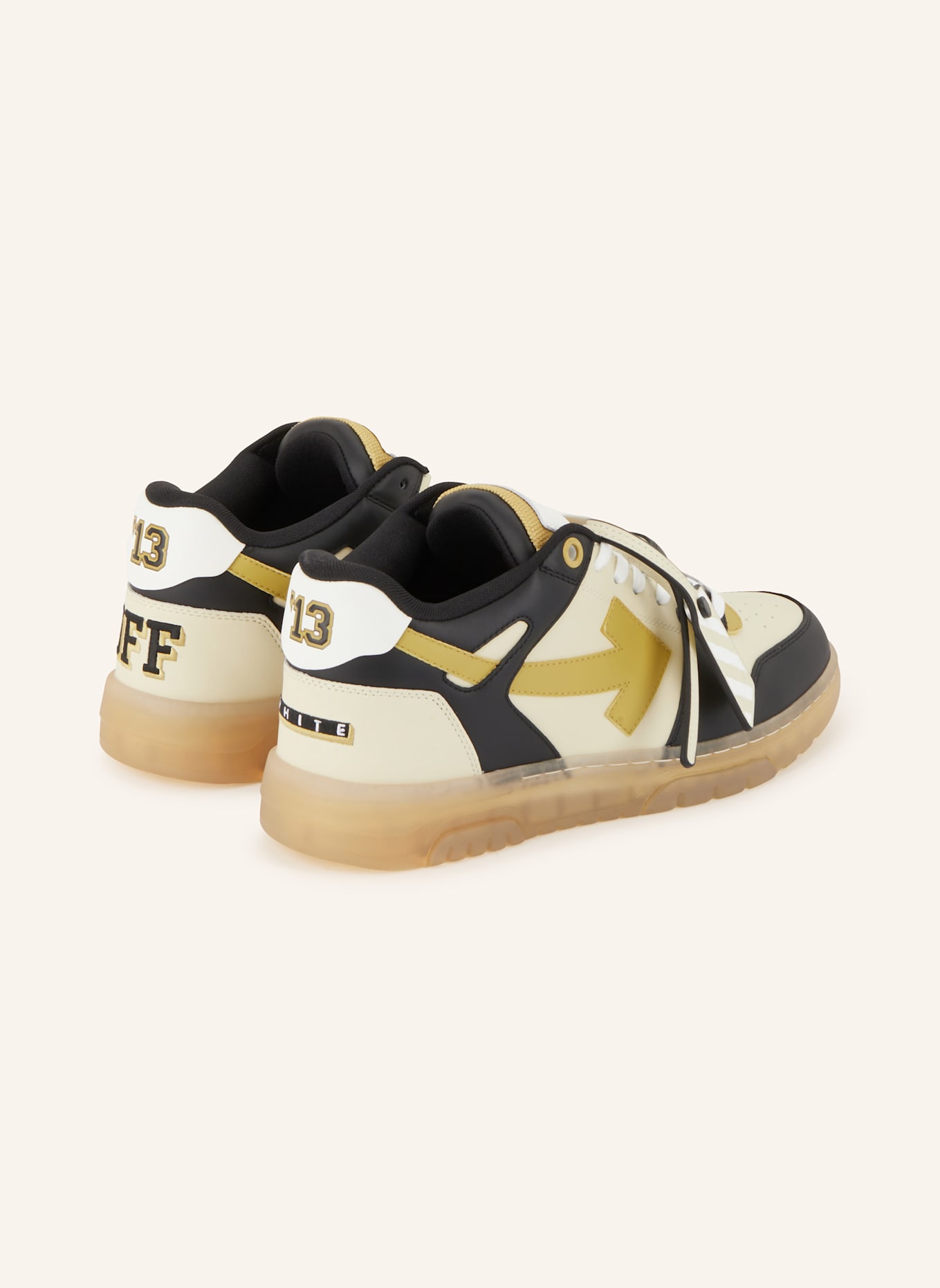 Off-White Sneaker OUT OF OFFICE VARSITY: SCHWARZ / CREME / BEIGE