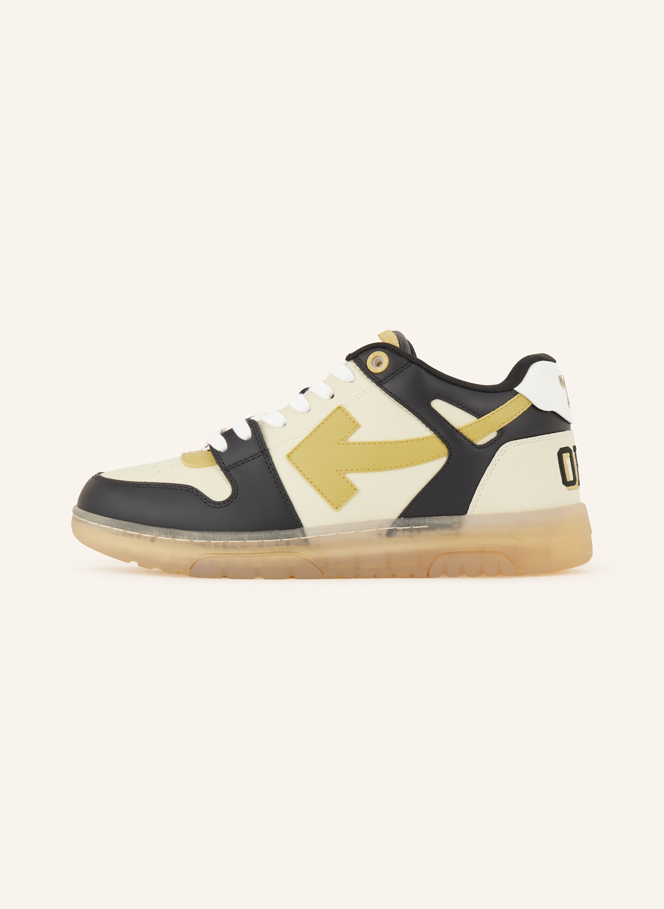 Off-White Sneaker OUT OF OFFICE VARSITY: SCHWARZ / CREME / BEIGE
