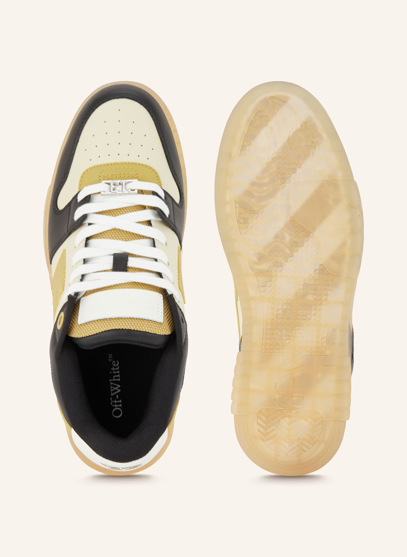 Off-White Sneaker OUT OF OFFICE VARSITY: SCHWARZ / CREME / BEIGE