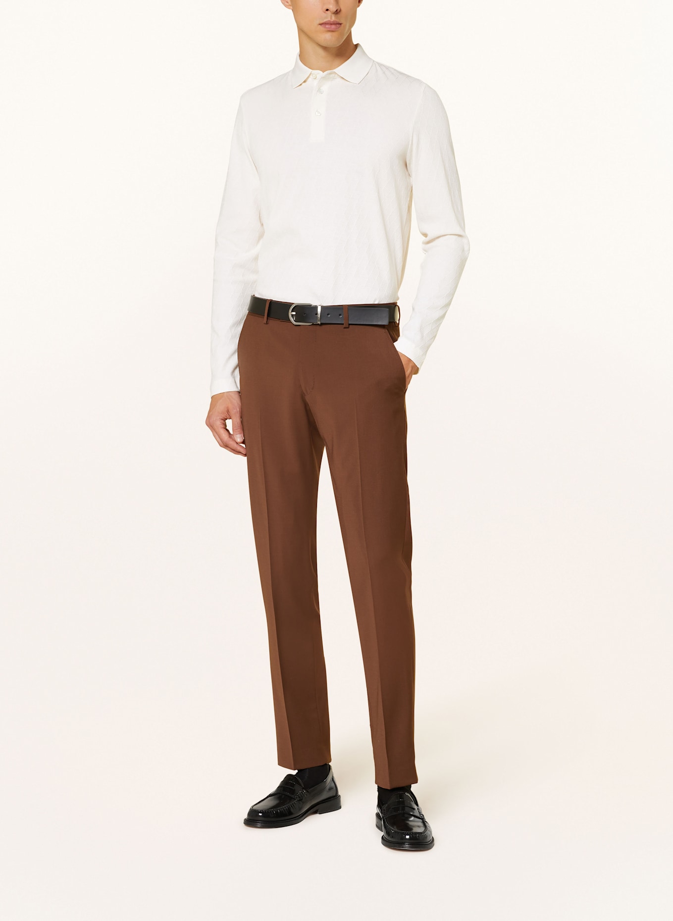 JOOP! Strick-Poloshirt BRYSON: CREME