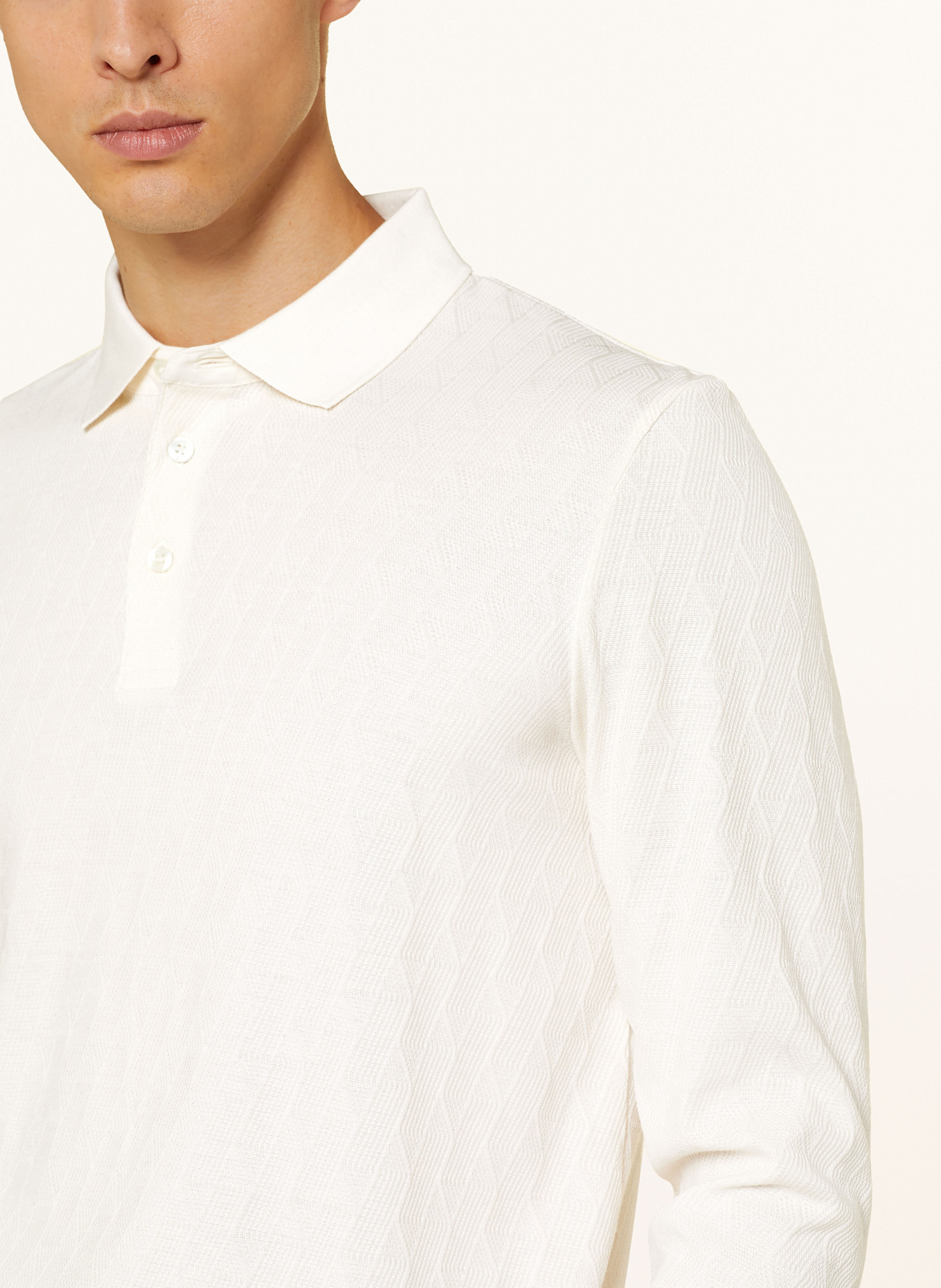 JOOP! Strick-Poloshirt BRYSON: CREME