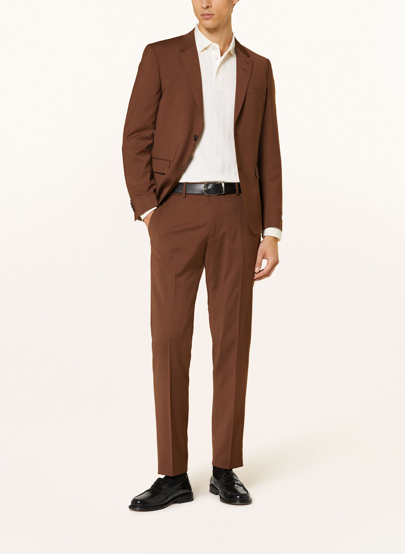 JOOP! Strick-Poloshirt BRYSON: CREME