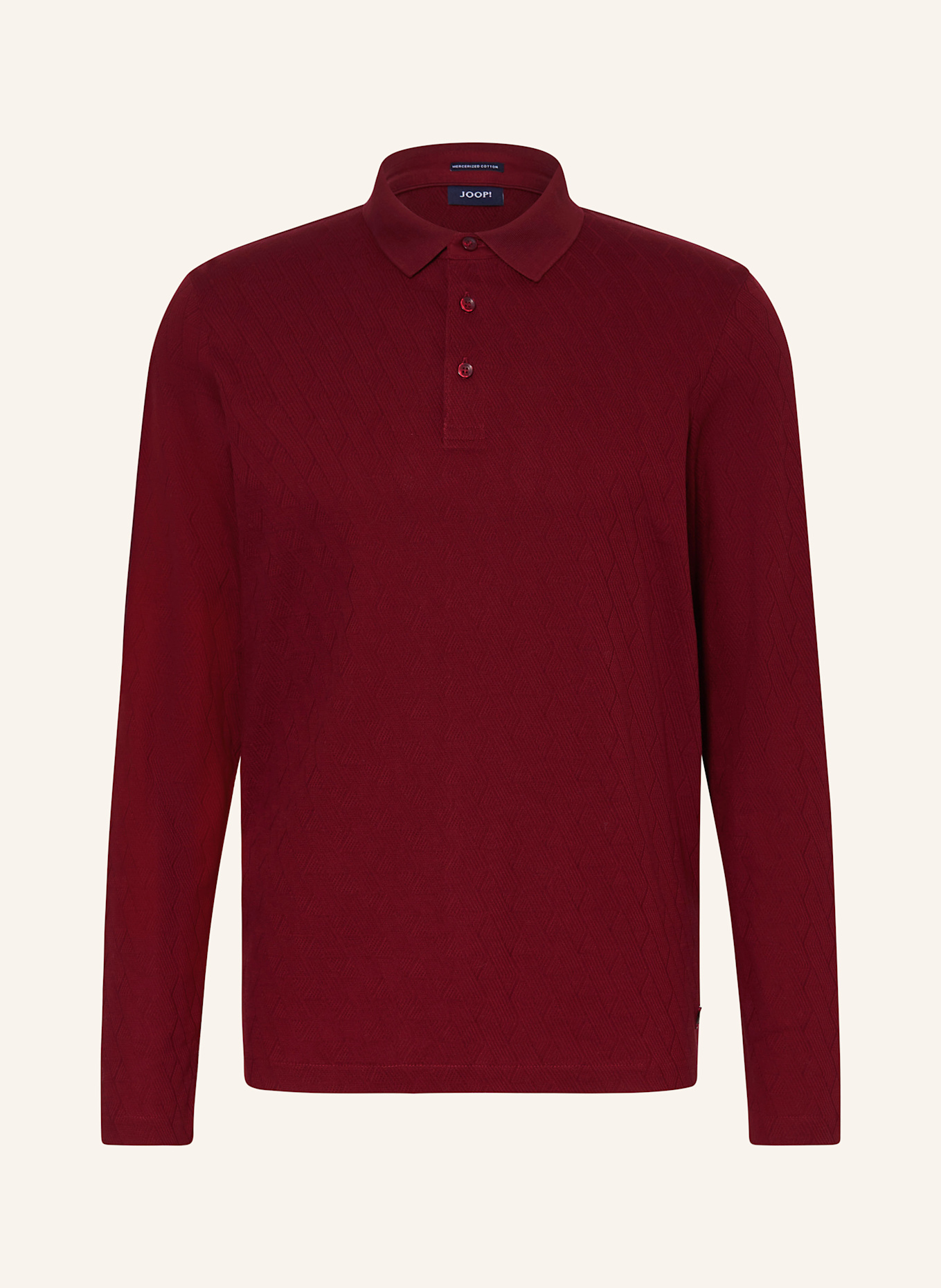 JOOP! Strick-Poloshirt BRYSON: DUNKELROT