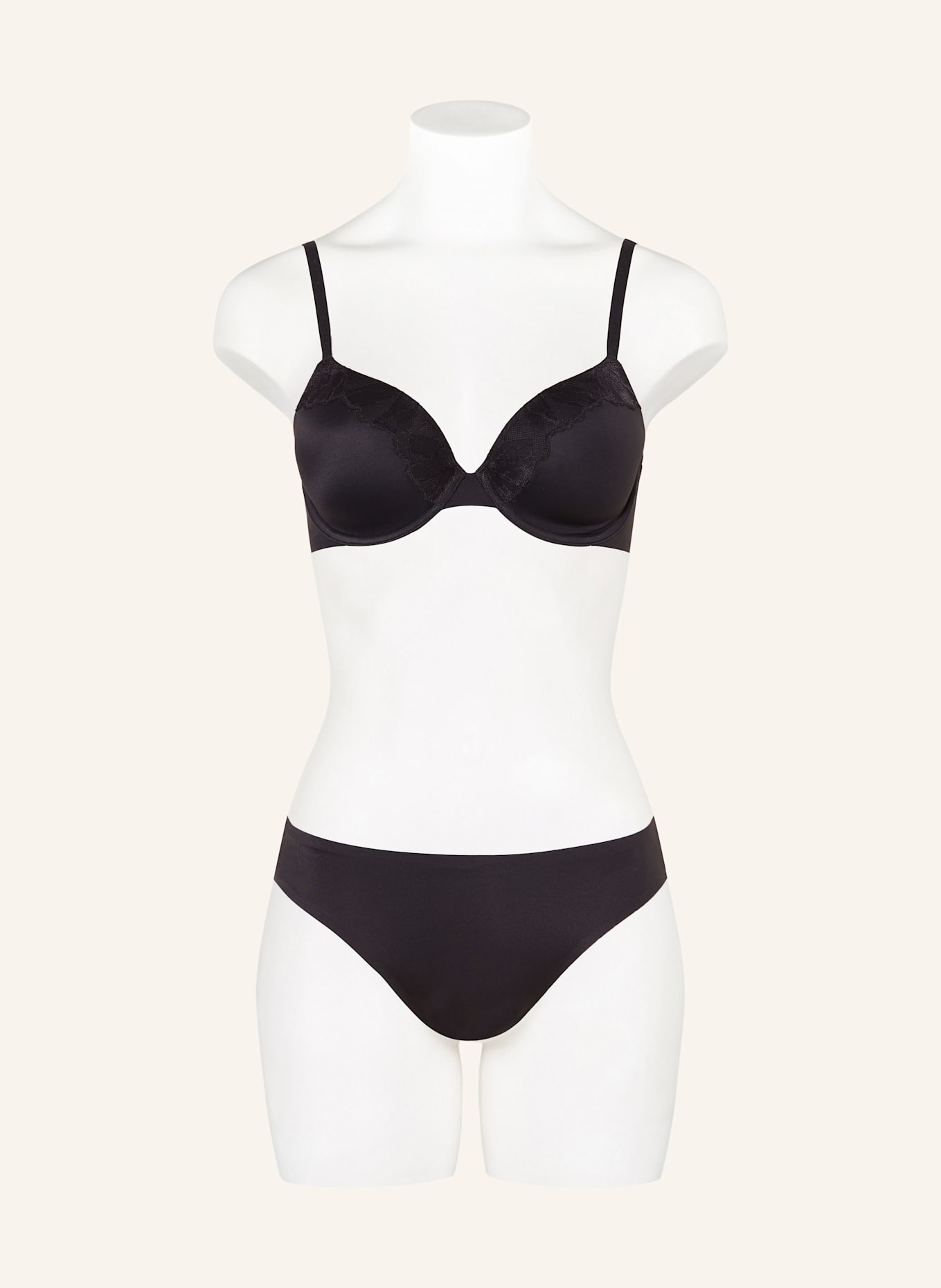 Calvin Klein Figi PERFECTLY FIT LACE: CZARNY