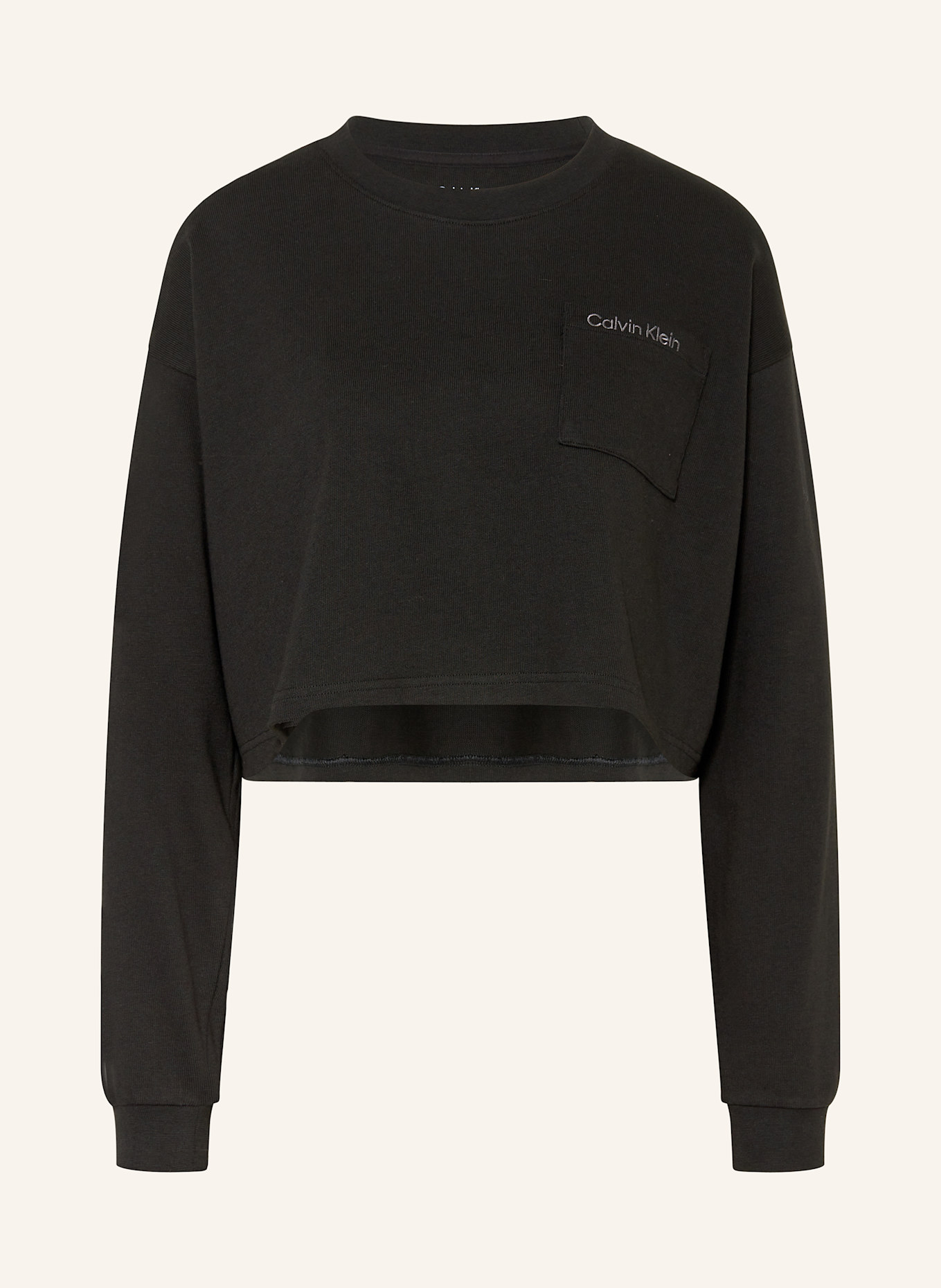 Calvin Klein Lounge-Shirt LOGO COTTON JERSEY: SCHWARZ