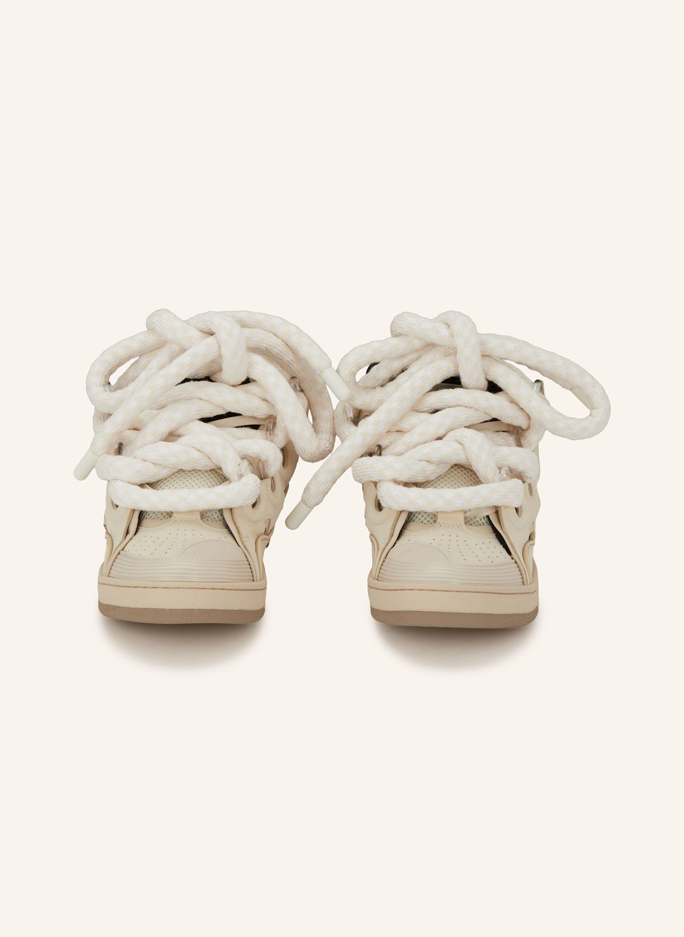 LANVIN Sneaker CURB: ECRU / NUDE / SCHWARZ